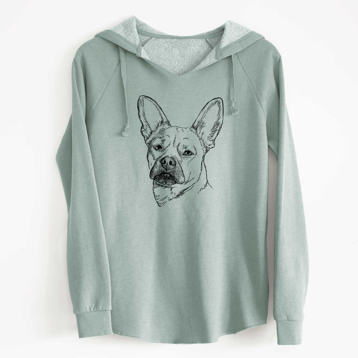 Bare Frankie the Mixed Breed - Cali Wave Hooded Sweatshirt