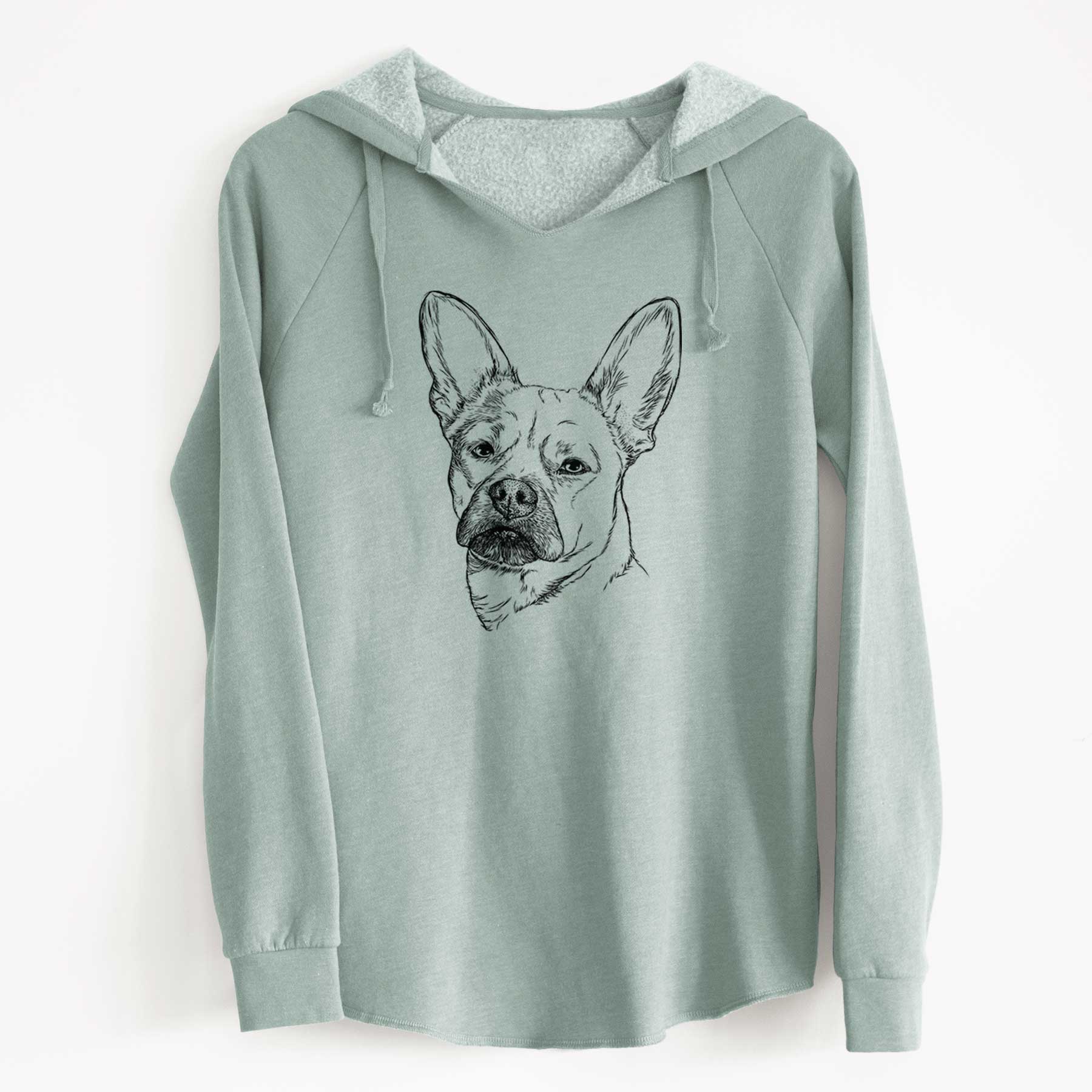 Bare Frankie the Mixed Breed - Cali Wave Hooded Sweatshirt
