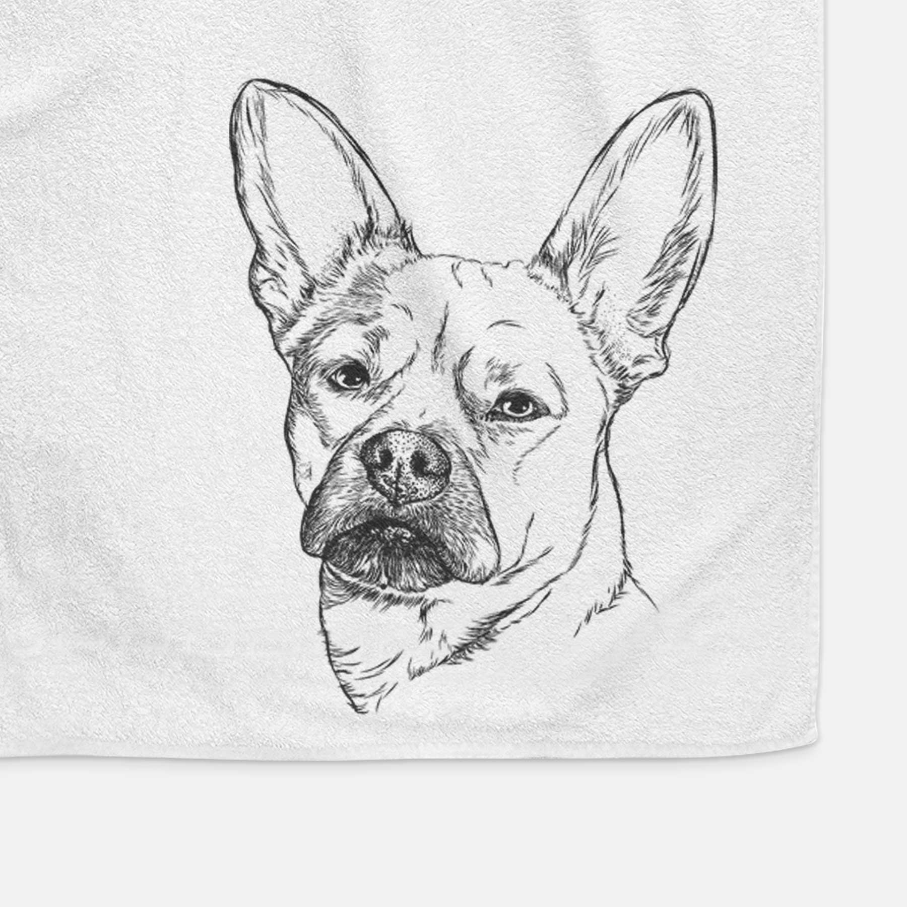 Frankie the Mixed Breed Decorative Hand Towel