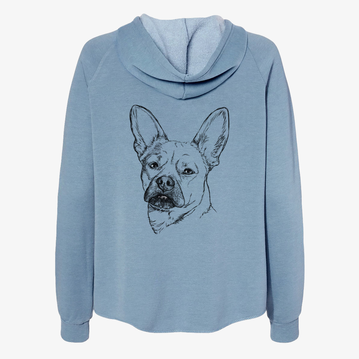 Frankie the Mixed Breed - Women's Cali Wave Zip-Up Sweatshirt