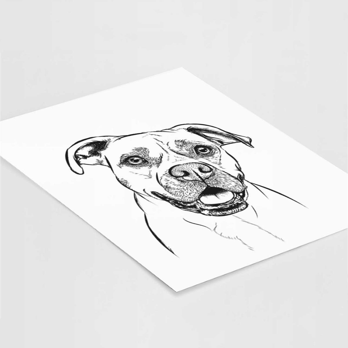 Frankie Tankie the Boxer Mix Art Print