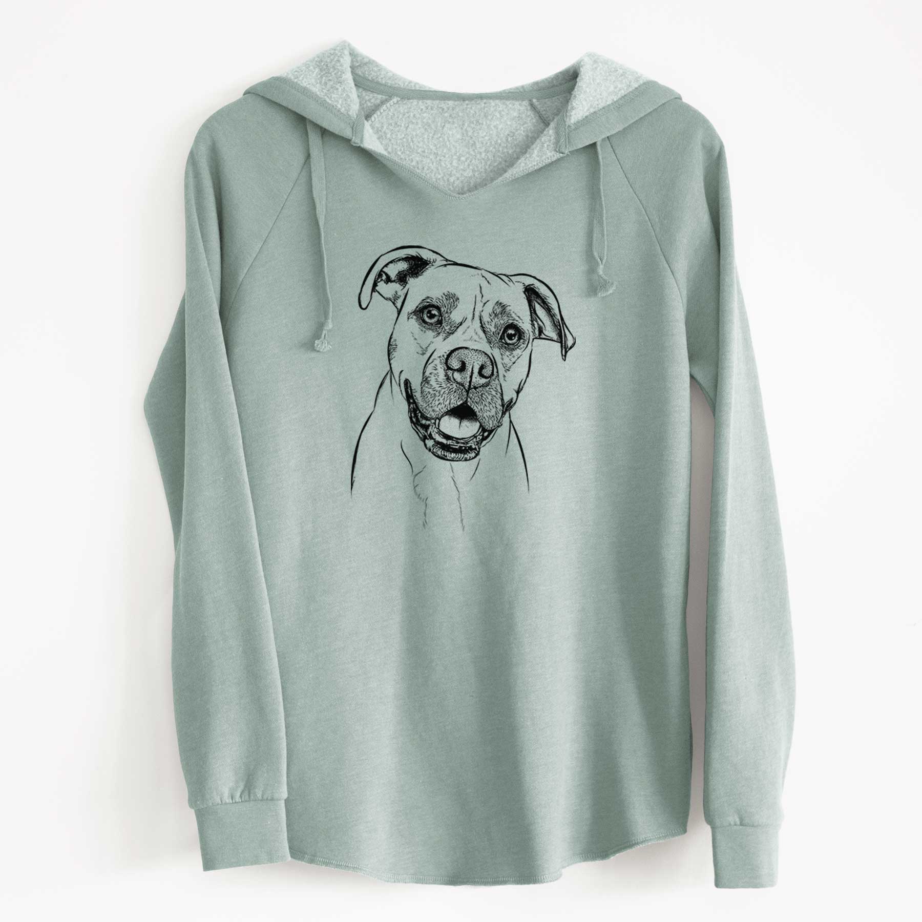 Bare Frankie Tankie the Boxer Mix - Cali Wave Hooded Sweatshirt