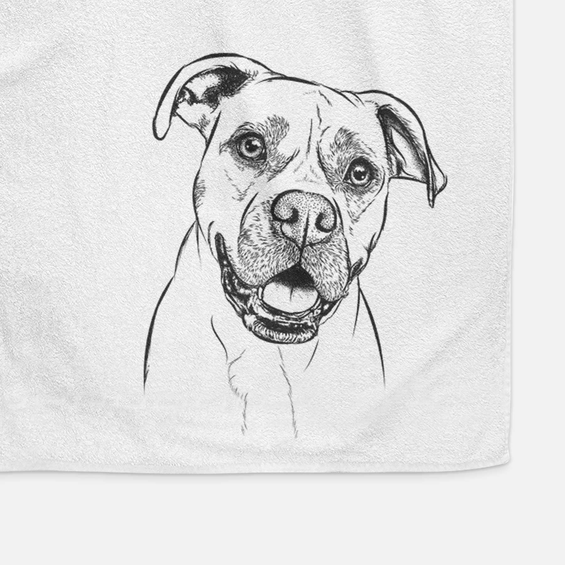 Frankie Tankie the Boxer Mix Decorative Hand Towel