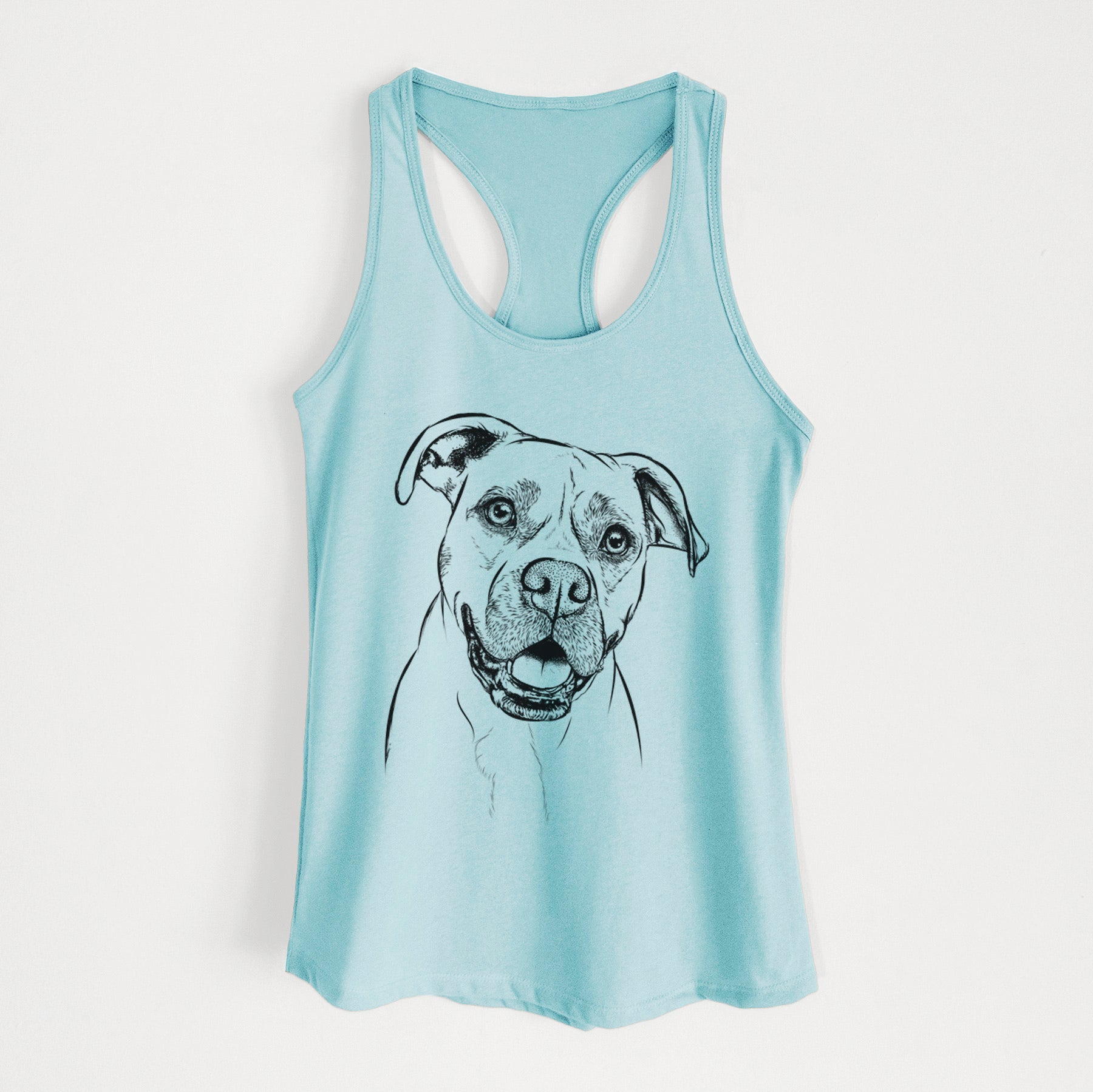 Frankie Tankie the Boxer Mix - Women's Racerback Tanktop