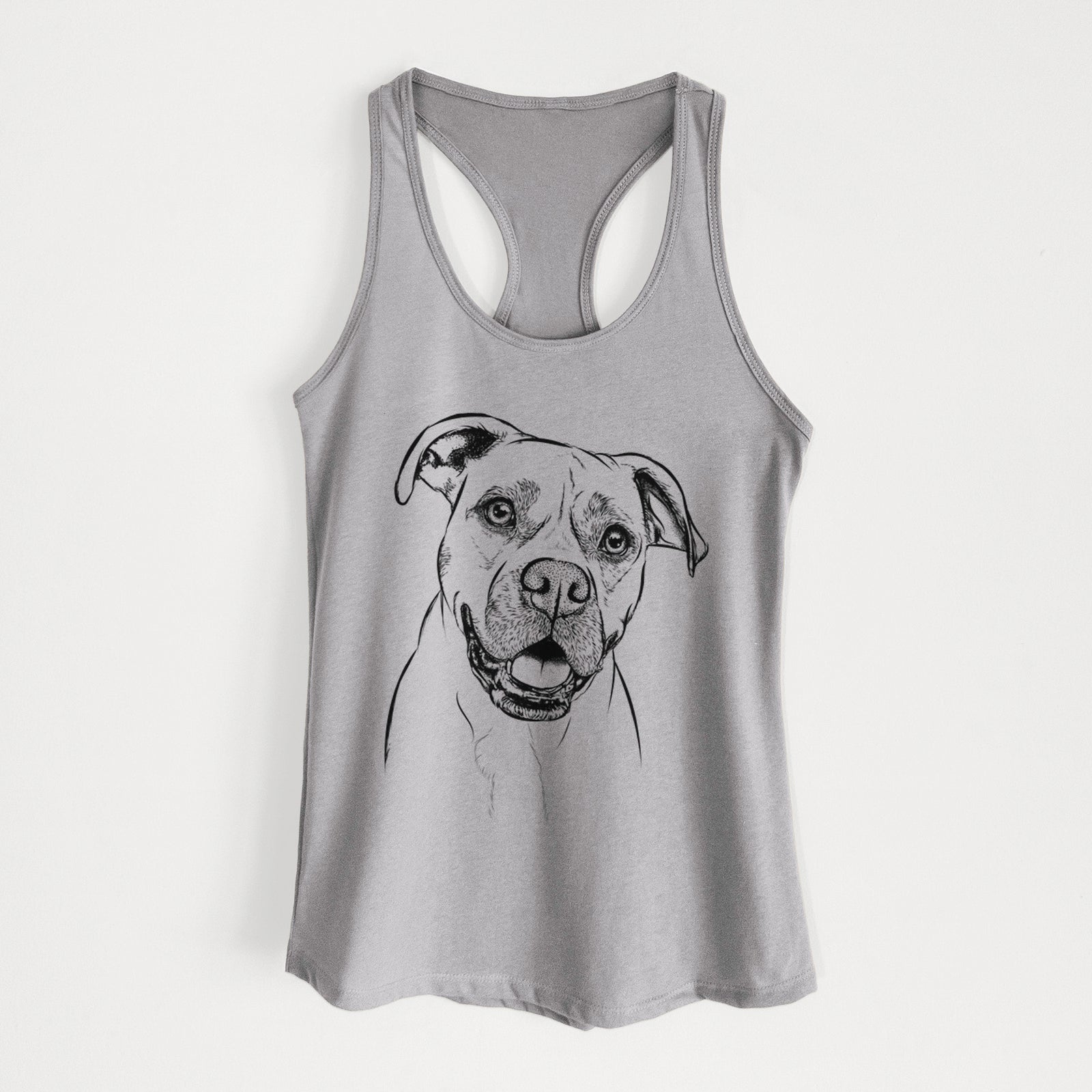 Frankie Tankie the Boxer Mix - Women's Racerback Tanktop