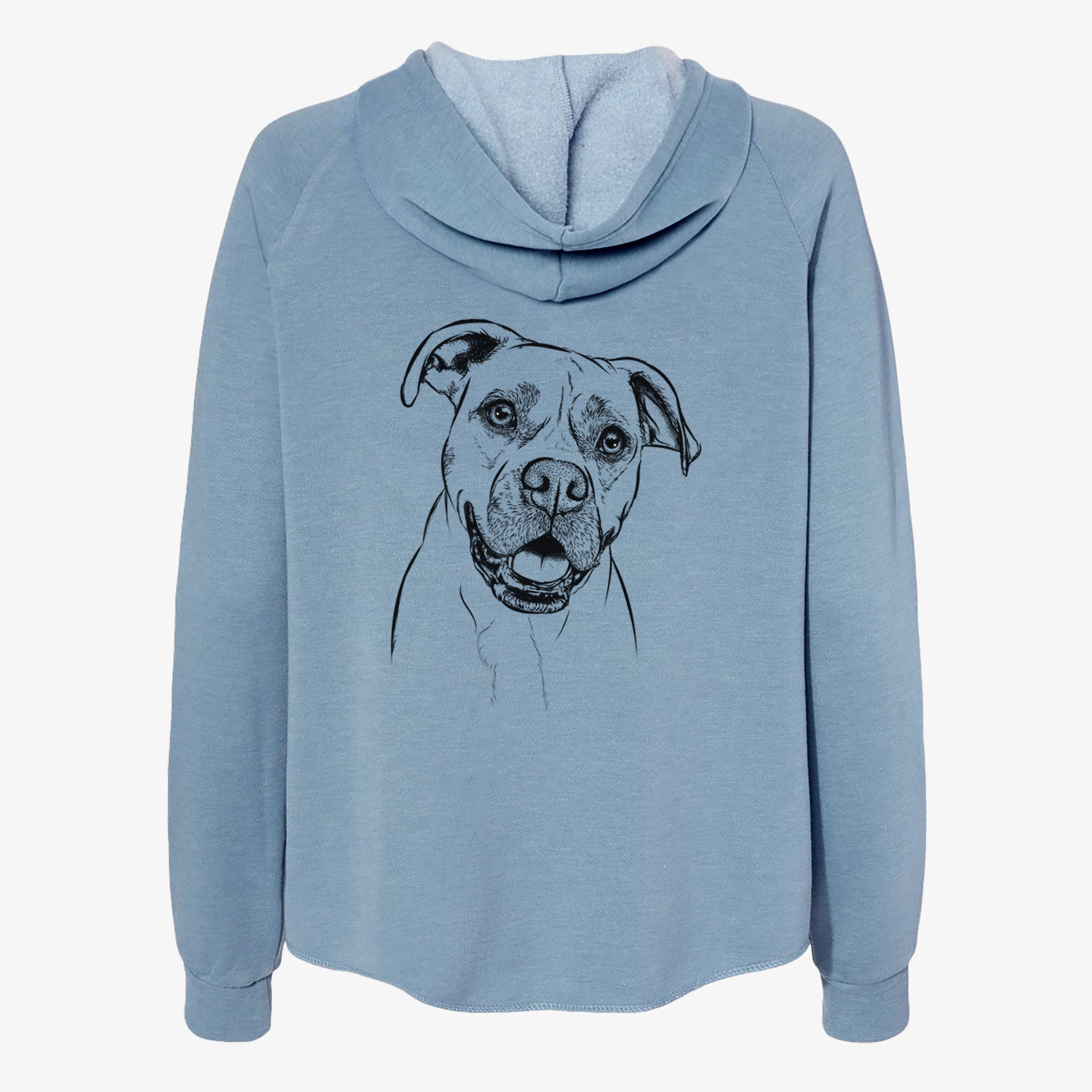 Frankie Tankie the Boxer Mix - Women's Cali Wave Zip-Up Sweatshirt