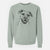 Bare Frankie Tankie the Boxer Mix - Unisex Pigment Dyed Crew Sweatshirt