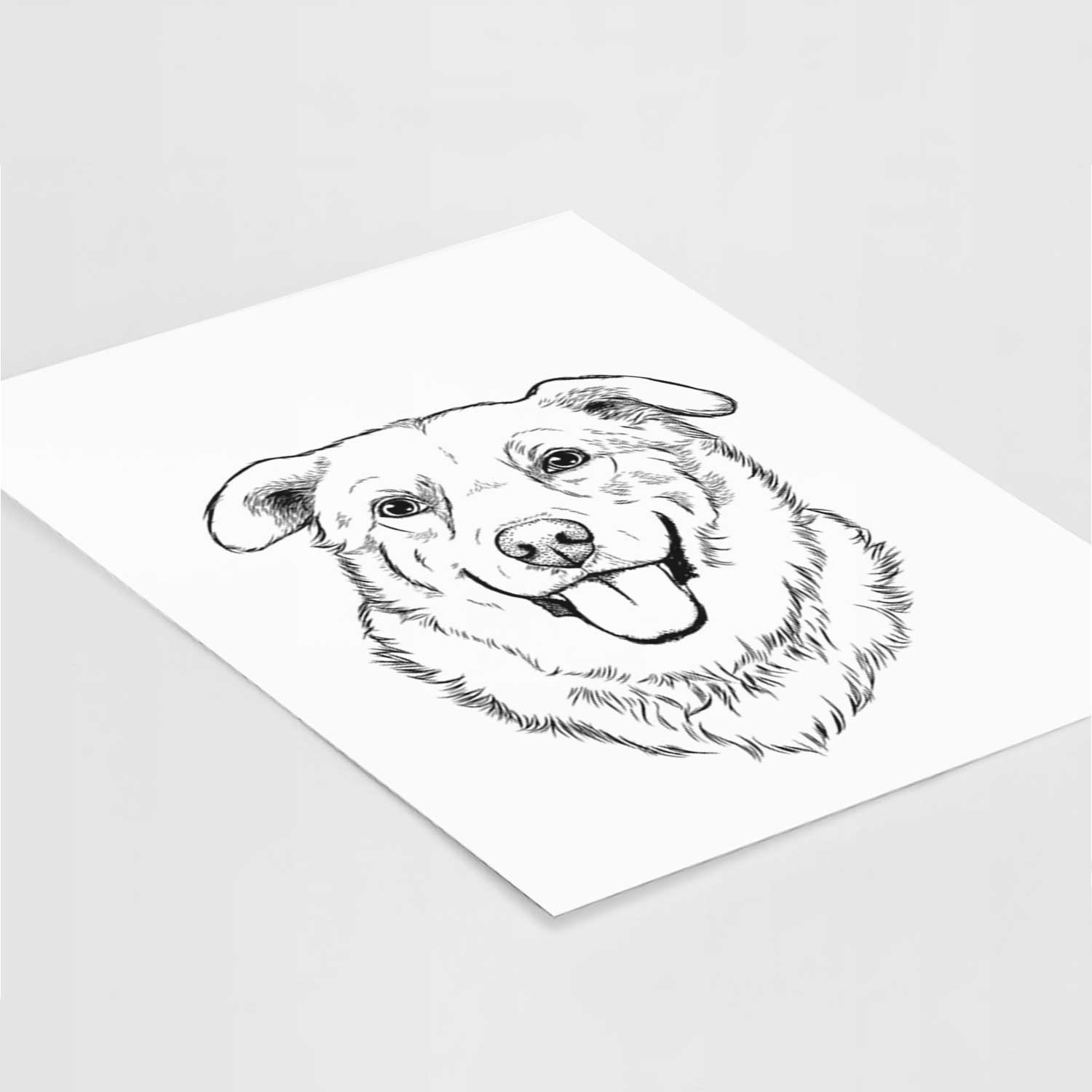 Freeley the Mixed Breed Art Print