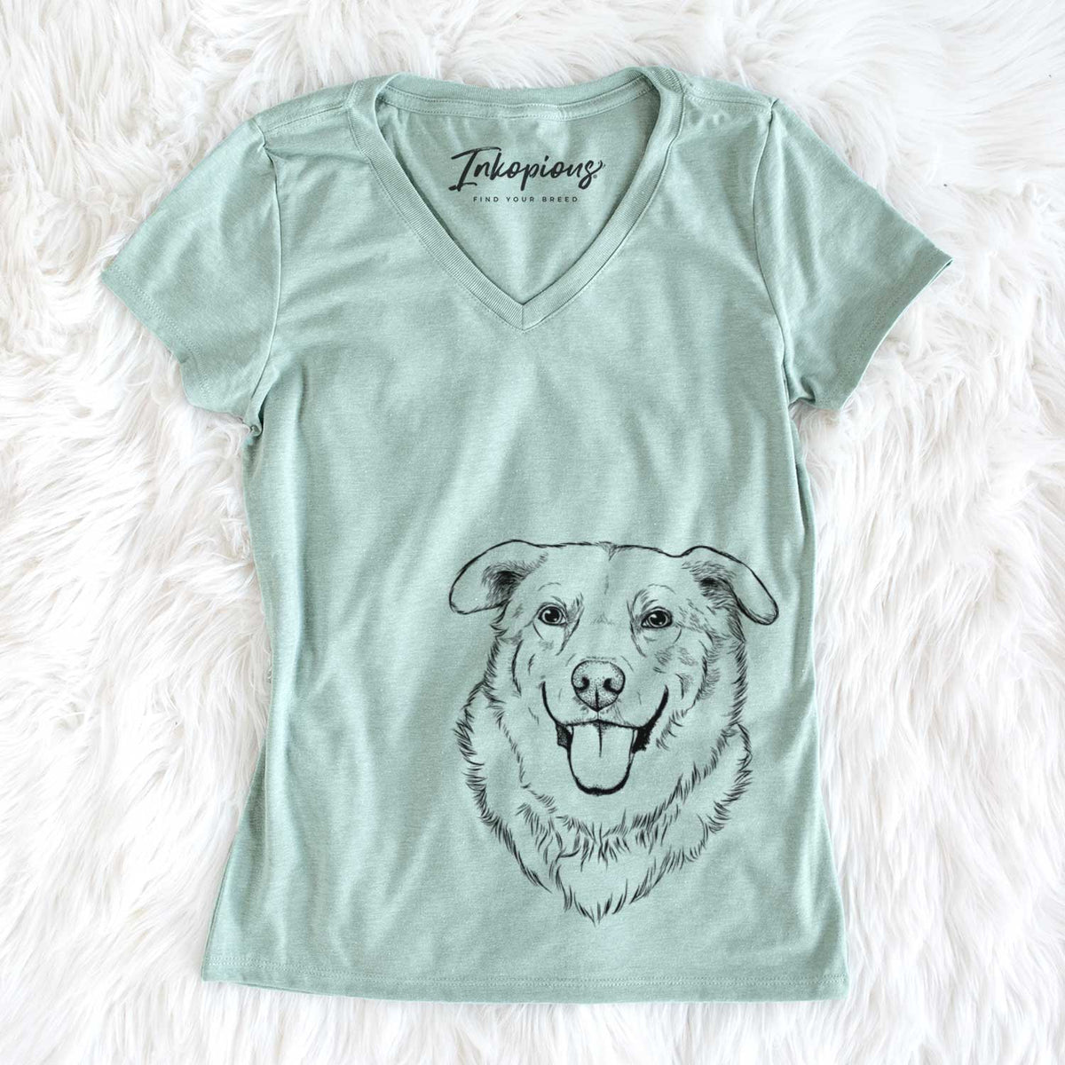 Bare Freeley the Mixed Breed - Women's V-neck Shirt