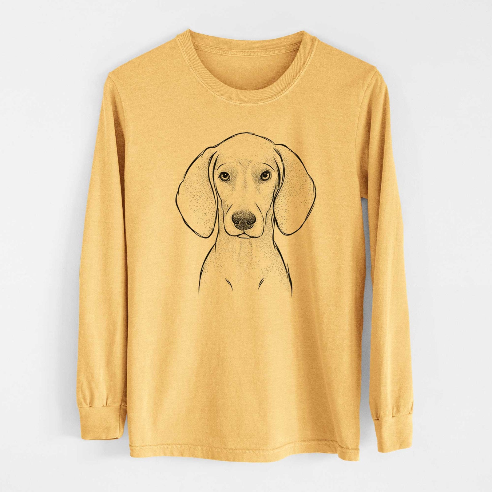Bare Frejya the Weimaraner - Heavyweight 100% Cotton Long Sleeve
