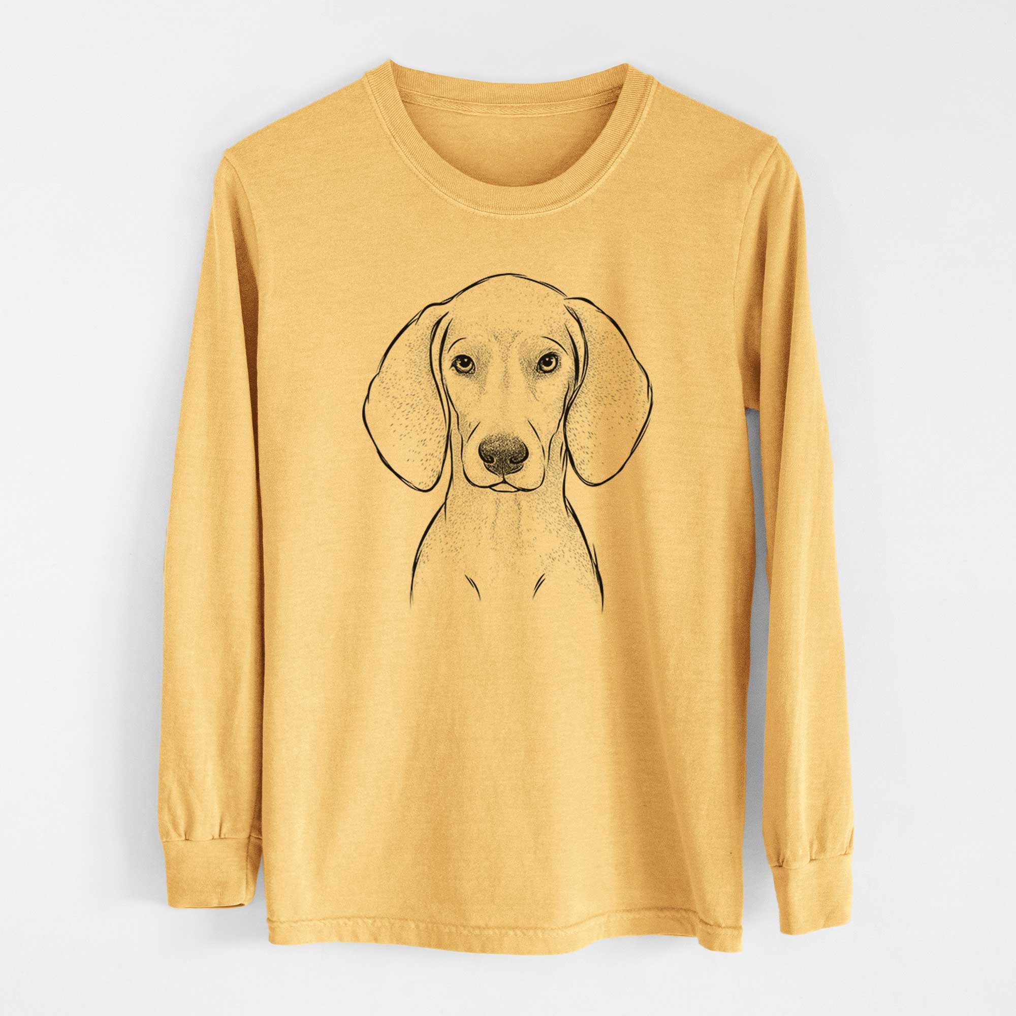 Bare Frejya the Weimaraner - Heavyweight 100% Cotton Long Sleeve