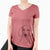 Frejya the Weimaraner - Women's V-neck Shirt