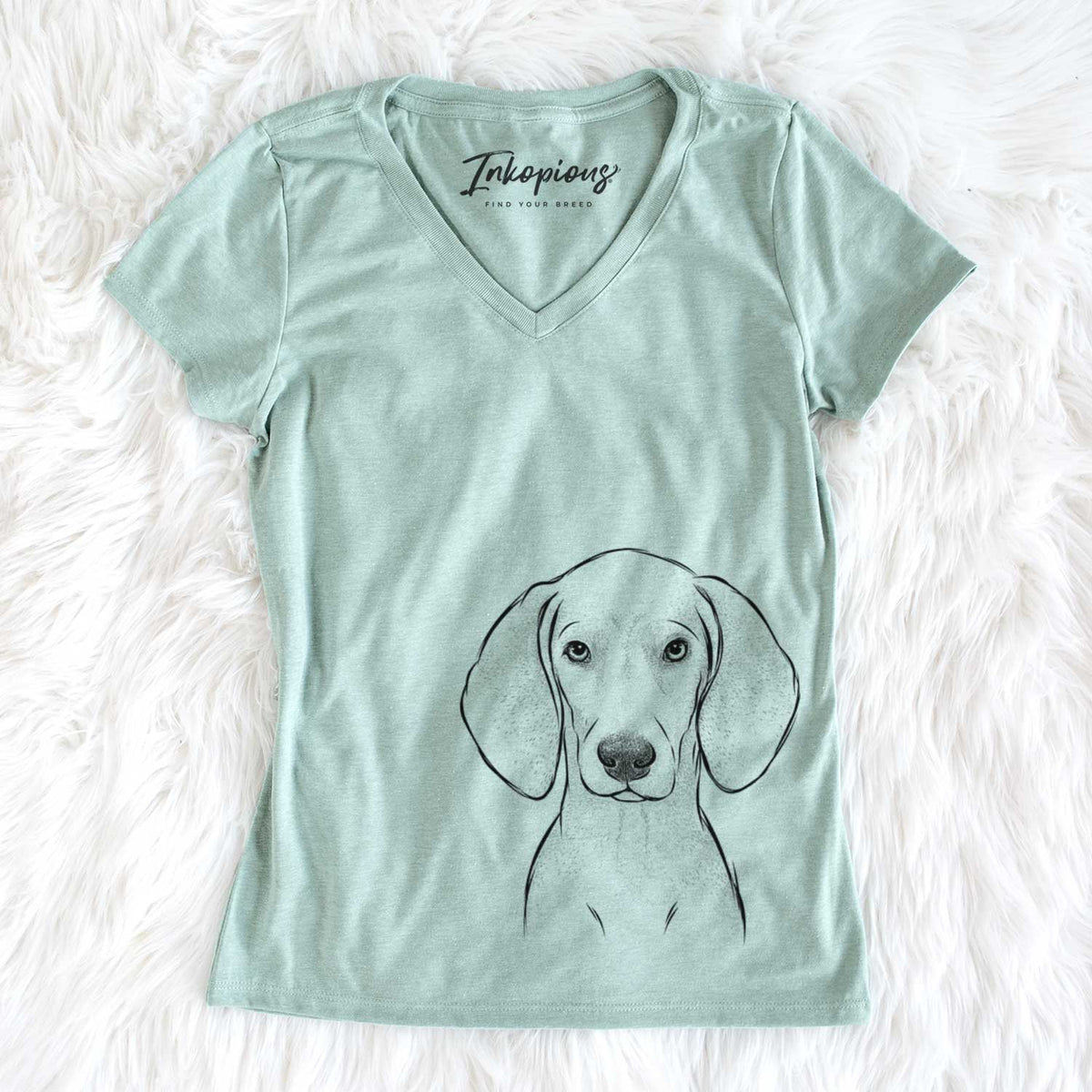 Frejya the Weimaraner - Women&#39;s V-neck Shirt