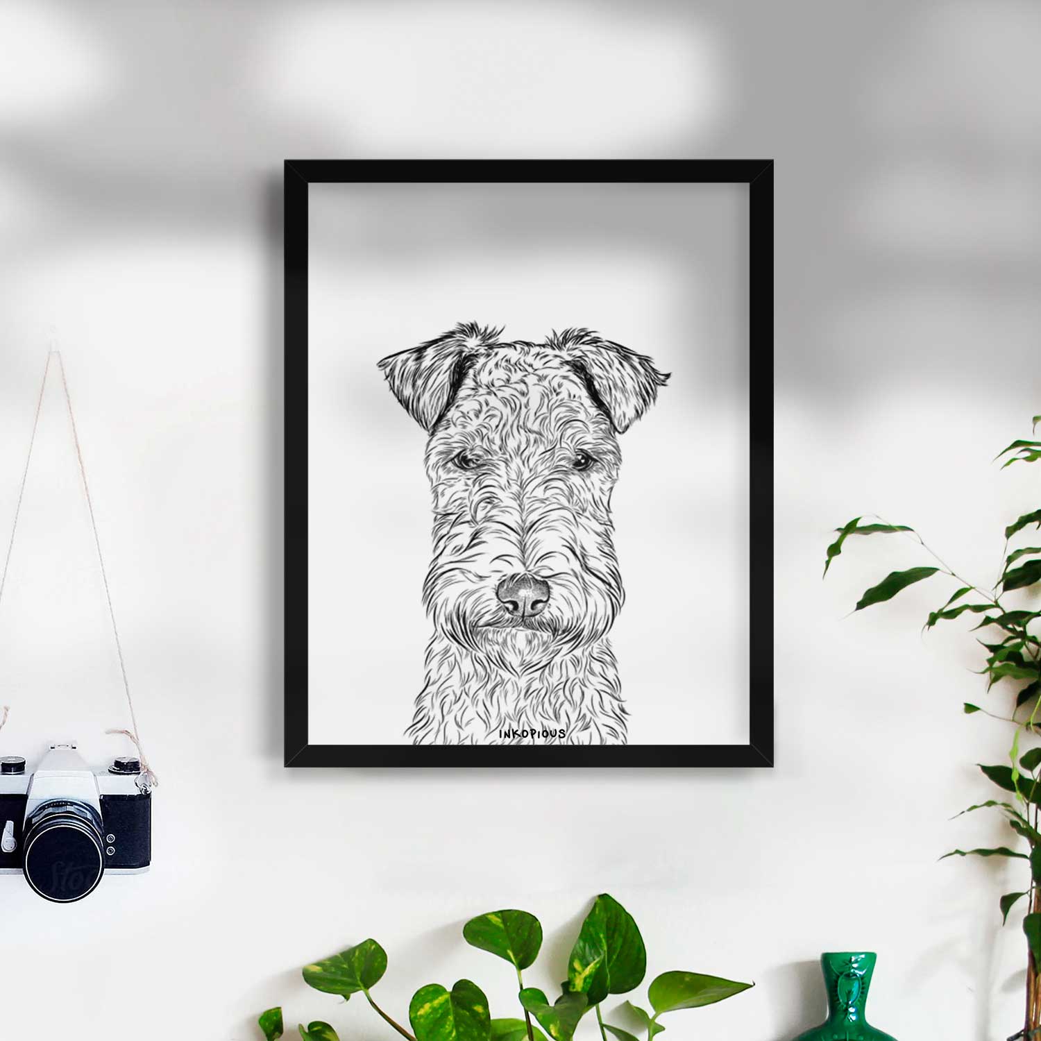 Frida the Lakeland Terrier Art Print