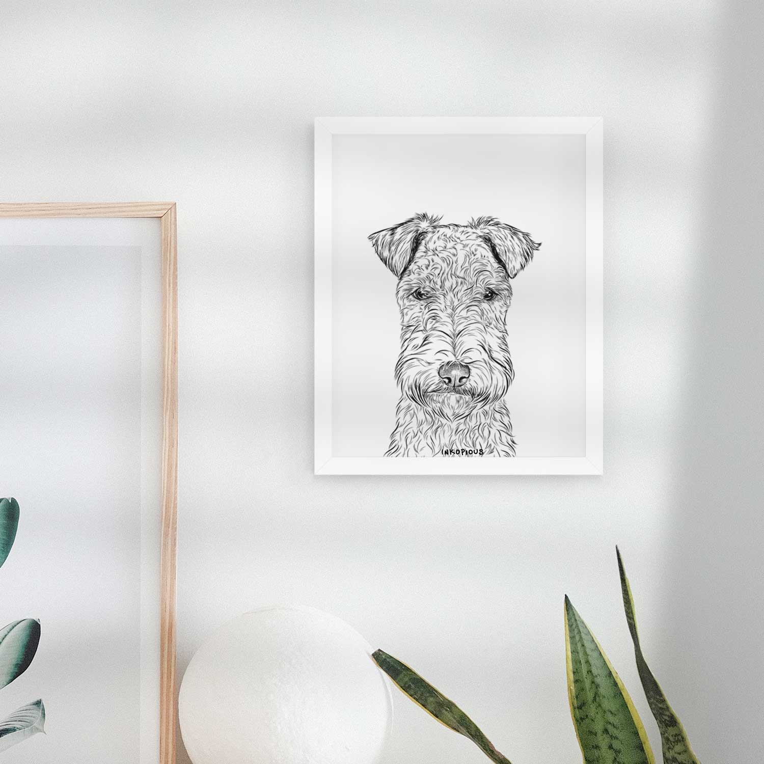 Frida the Lakeland Terrier Art Print