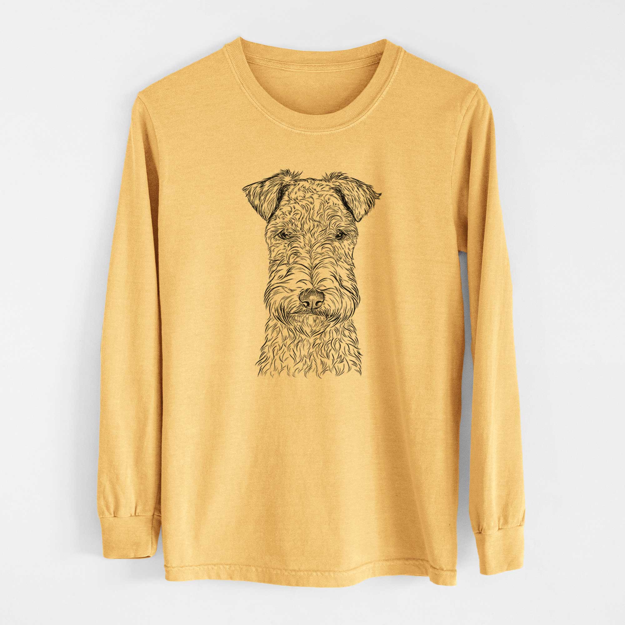 Bare Frida the Lakeland Terrier - Heavyweight 100% Cotton Long Sleeve