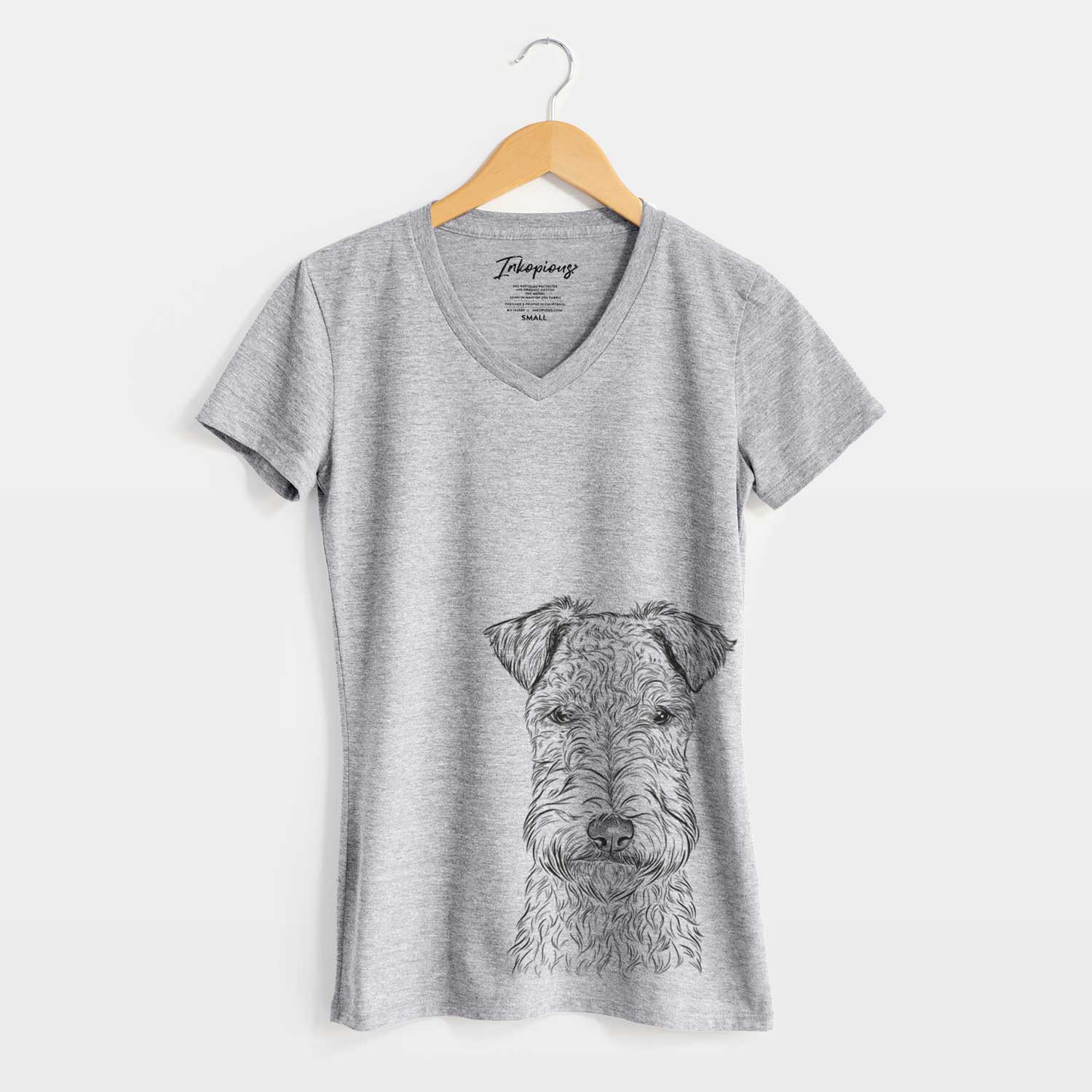 Bare Frida the Lakeland Terrier - Women's V-neck Shirt