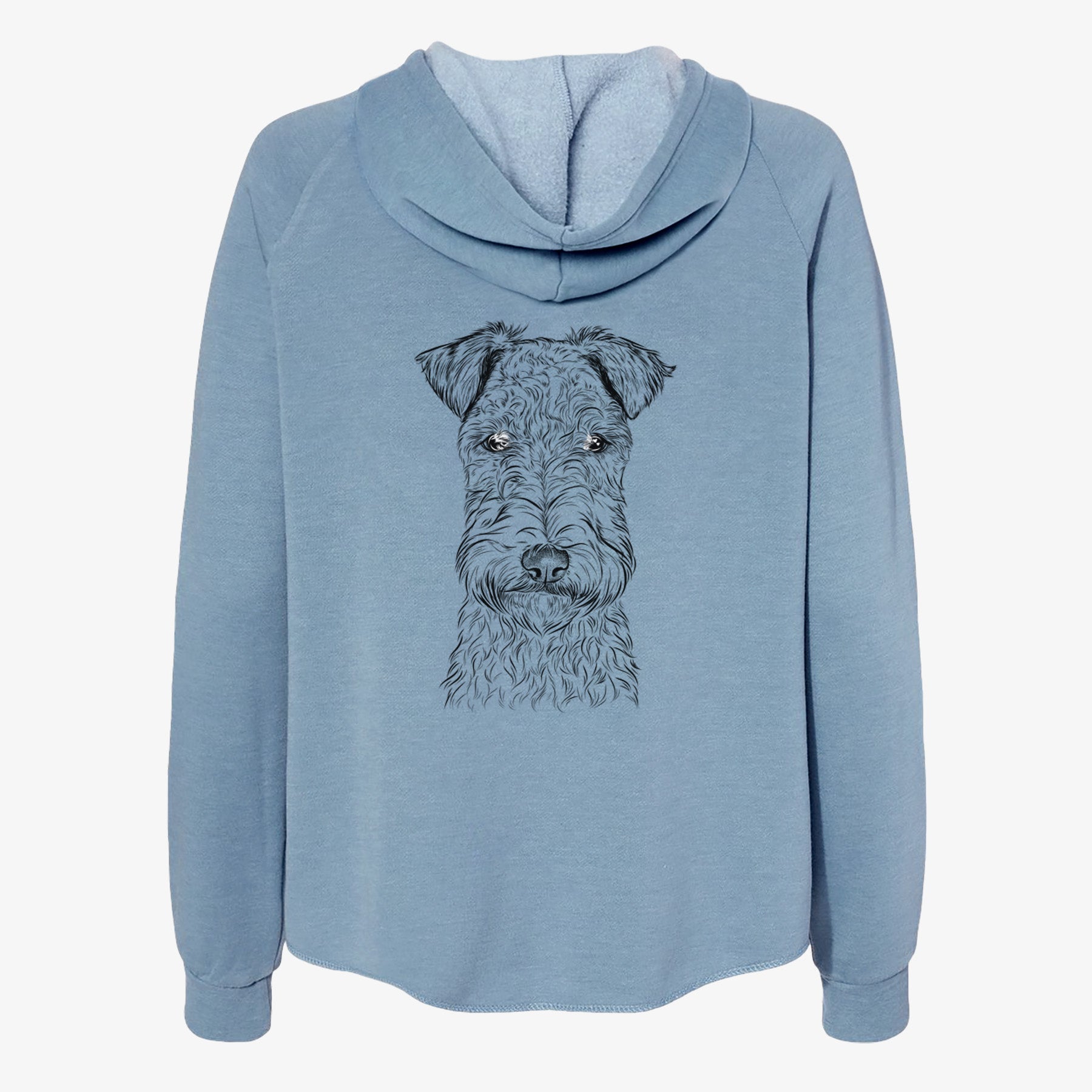 Frida the Lakeland Terrier - Women's Cali Wave Zip-Up Sweatshirt