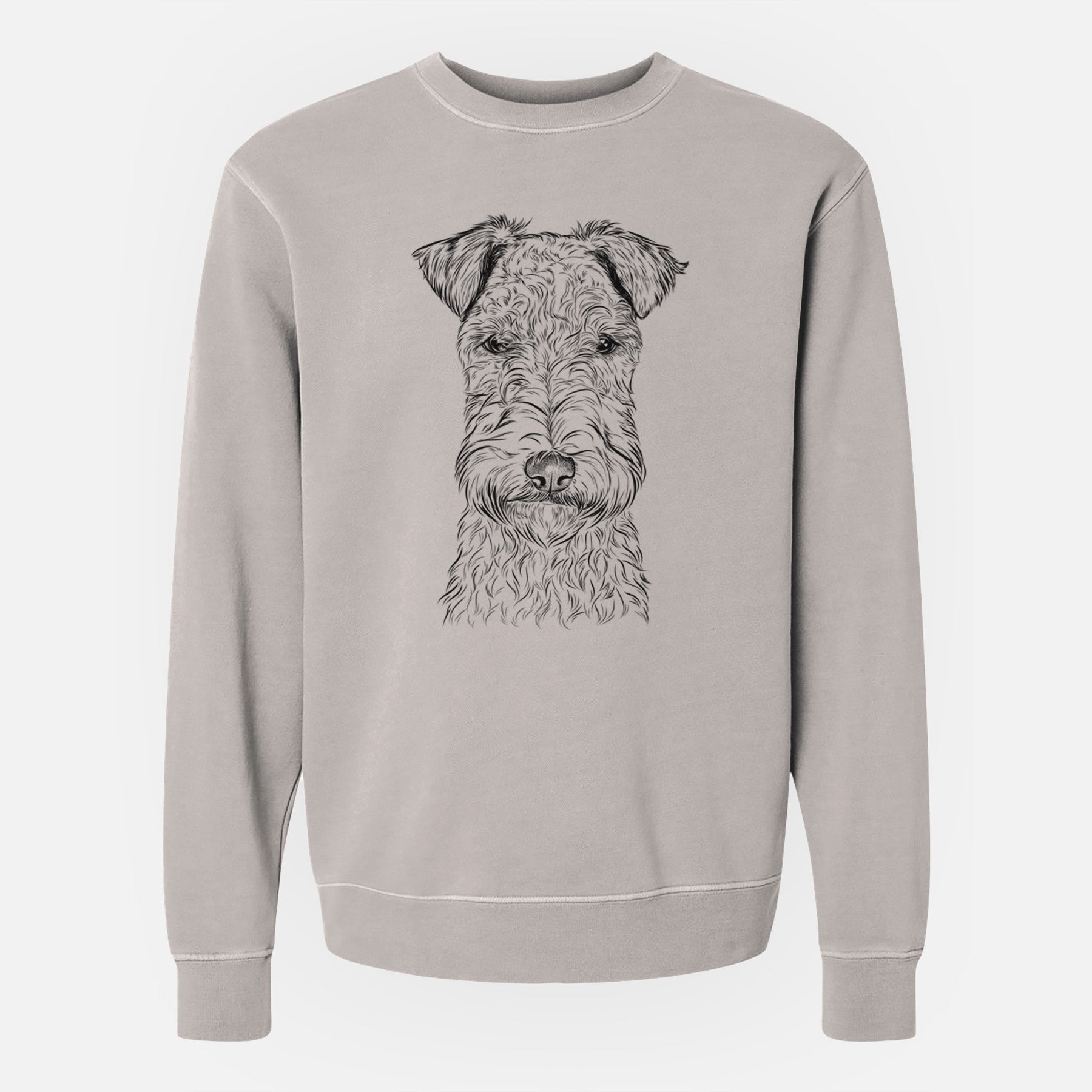 Bare Frida the Lakeland Terrier - Unisex Pigment Dyed Crew Sweatshirt