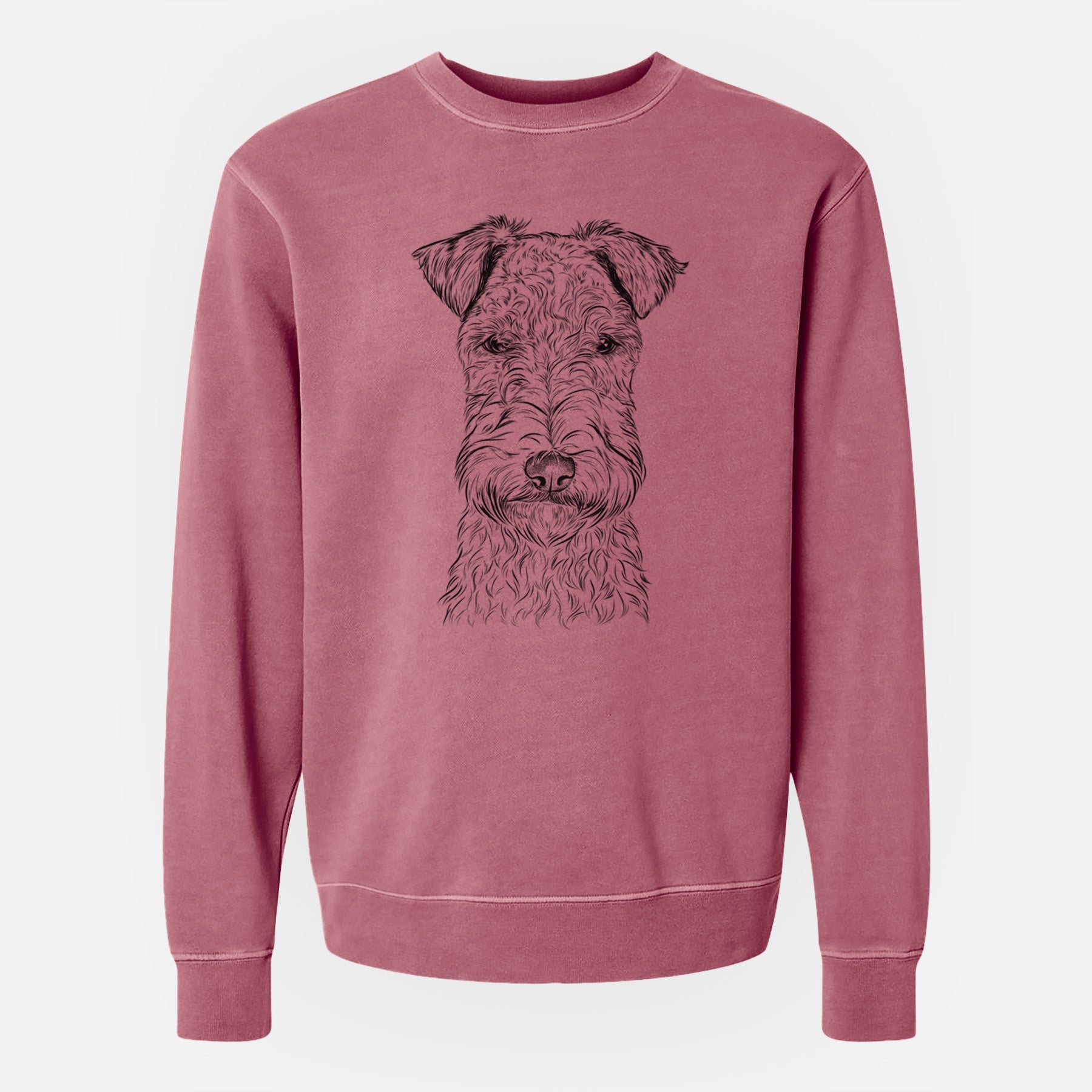 Bare Frida the Lakeland Terrier - Unisex Pigment Dyed Crew Sweatshirt