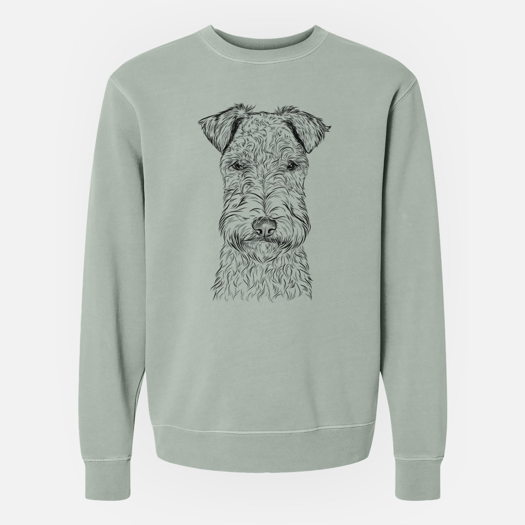 Bare Frida the Lakeland Terrier - Unisex Pigment Dyed Crew Sweatshirt