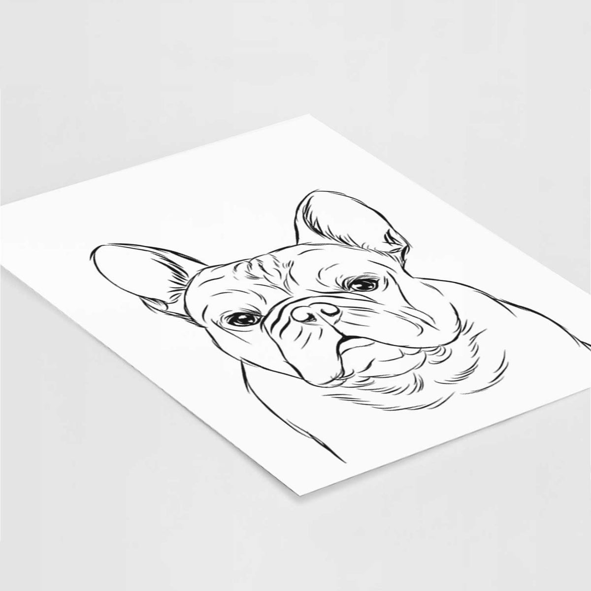 Fudge the French Bulldog Art Print