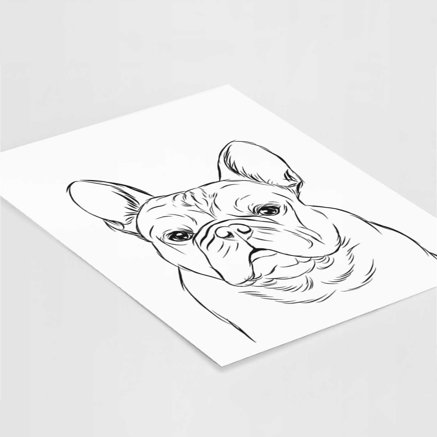 Fudge the French Bulldog Art Print