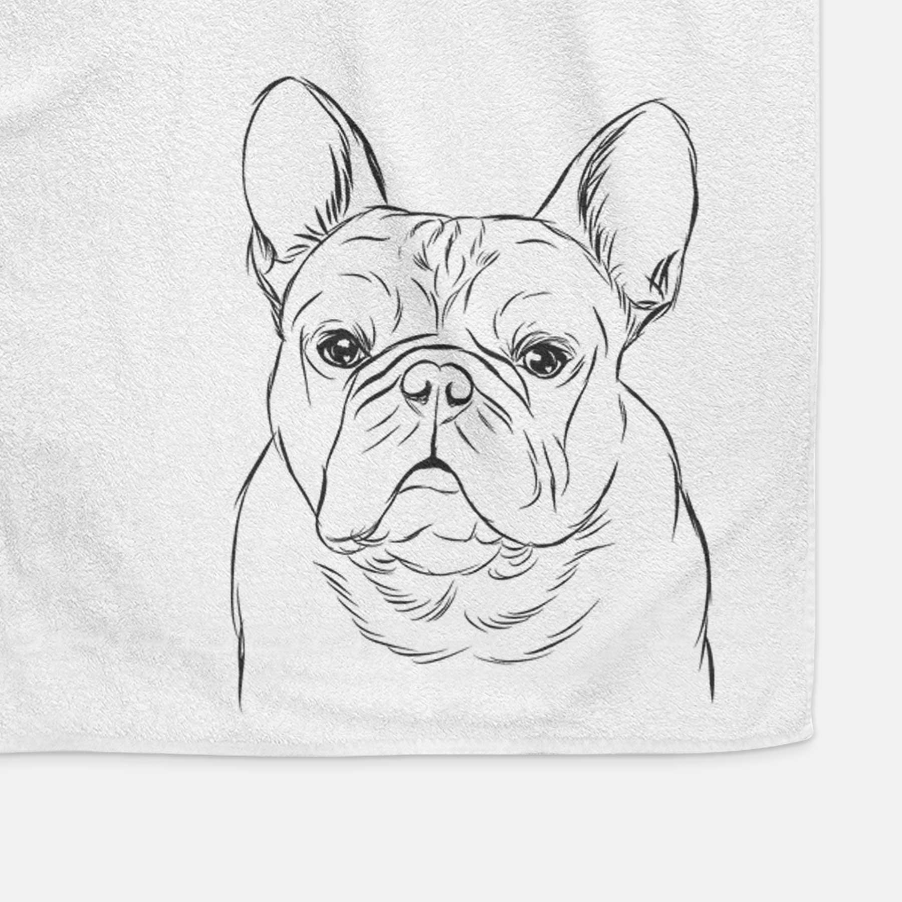 Fudge the French Bulldog Decorative Hand Towel