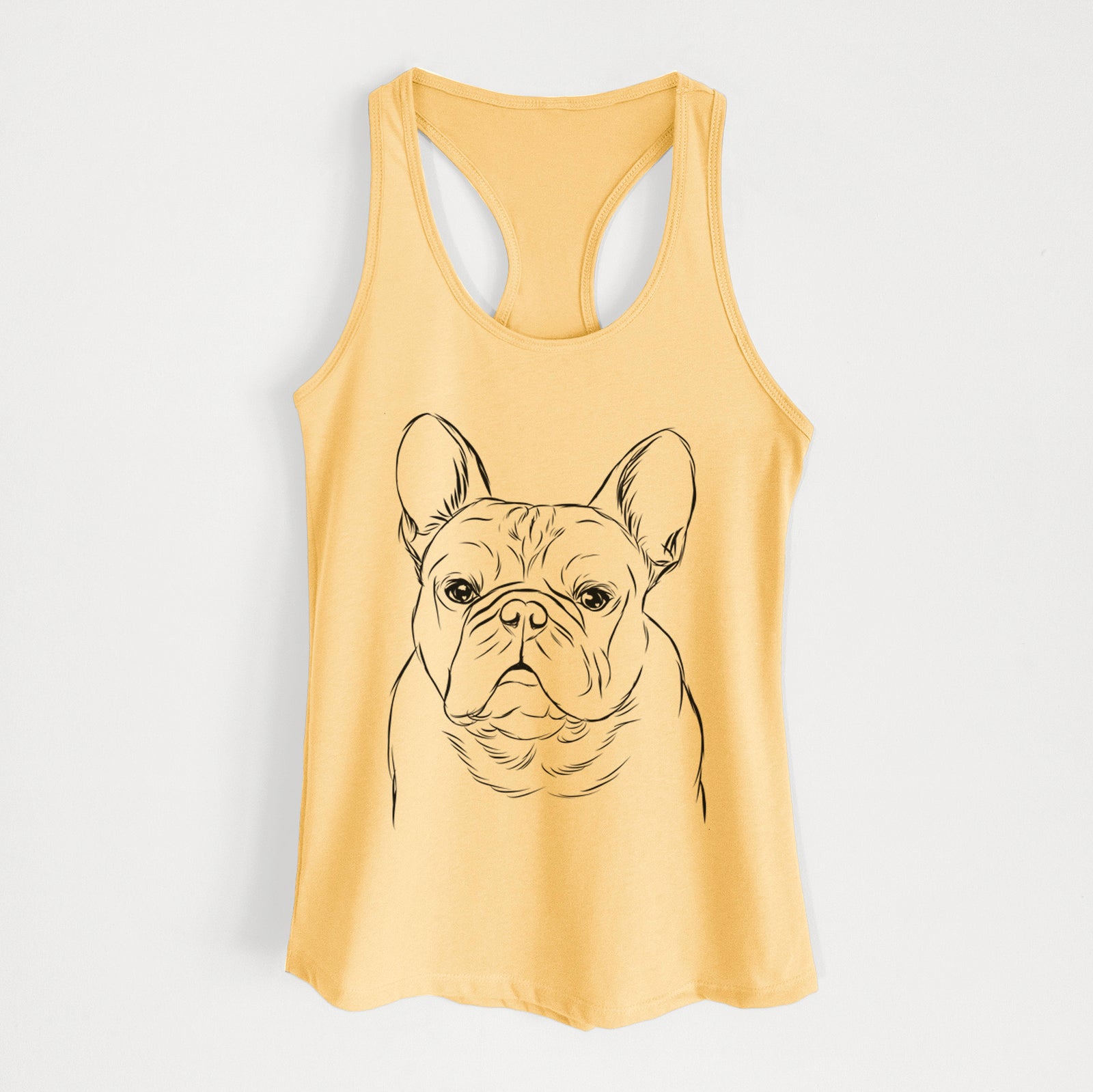 Fudge the French Bulldog - Women's Racerback Tanktop