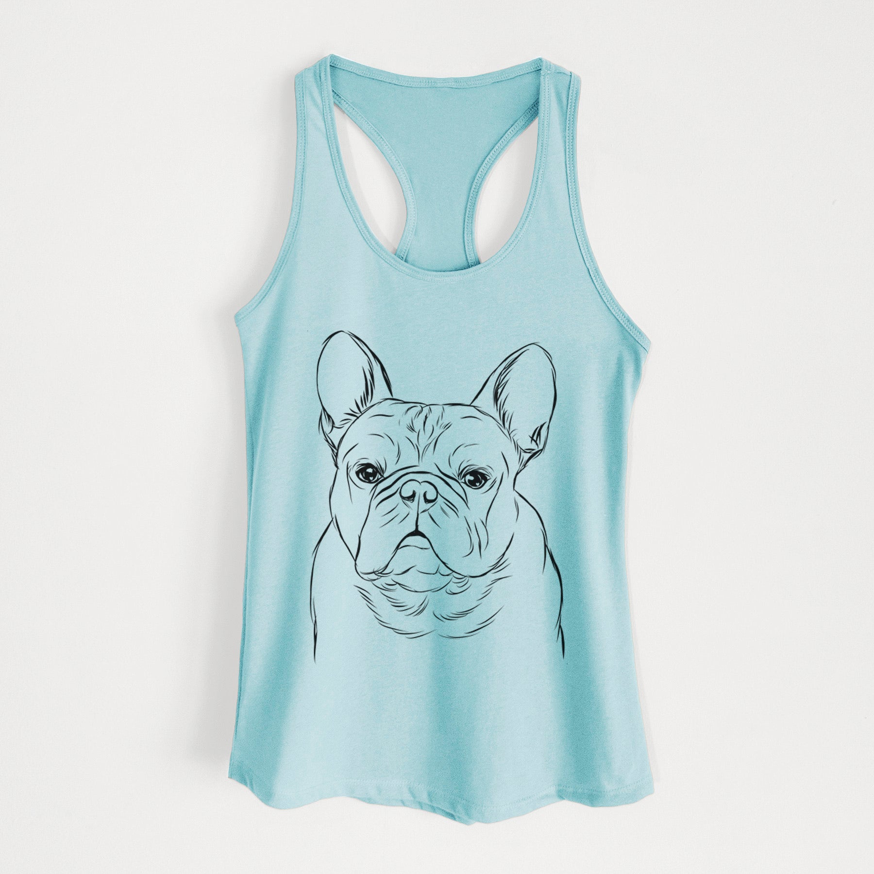 Fudge the French Bulldog - Women's Racerback Tanktop