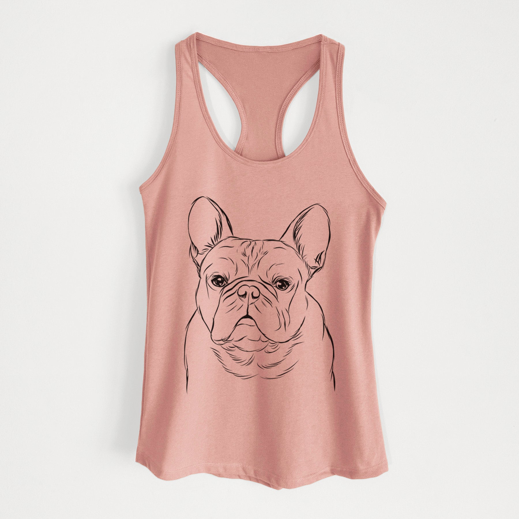 Fudge the French Bulldog - Women's Racerback Tanktop