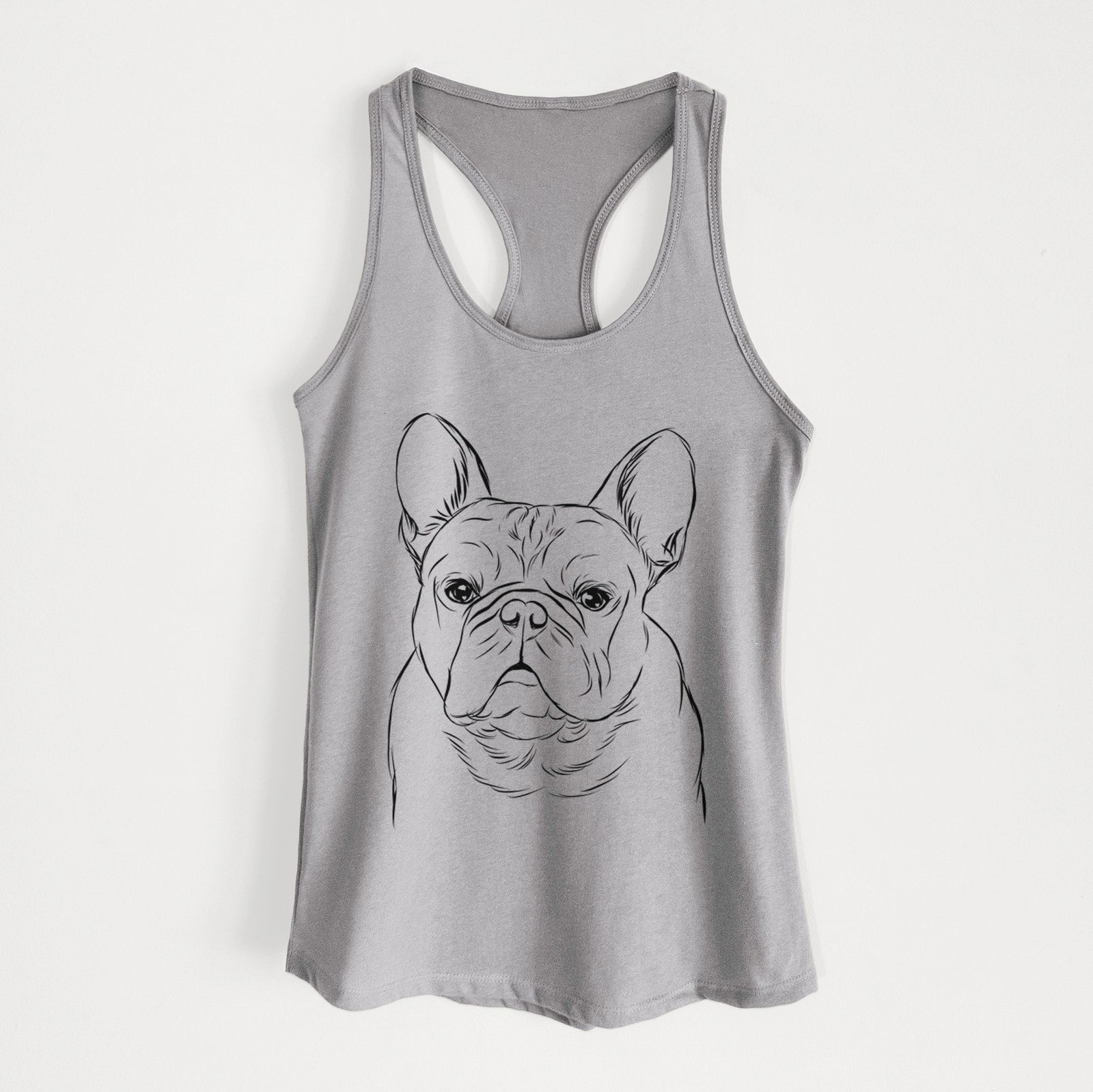 Fudge the French Bulldog - Women's Racerback Tanktop