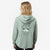 Fudge the French Bulldog - Women's Cali Wave Zip-Up Sweatshirt