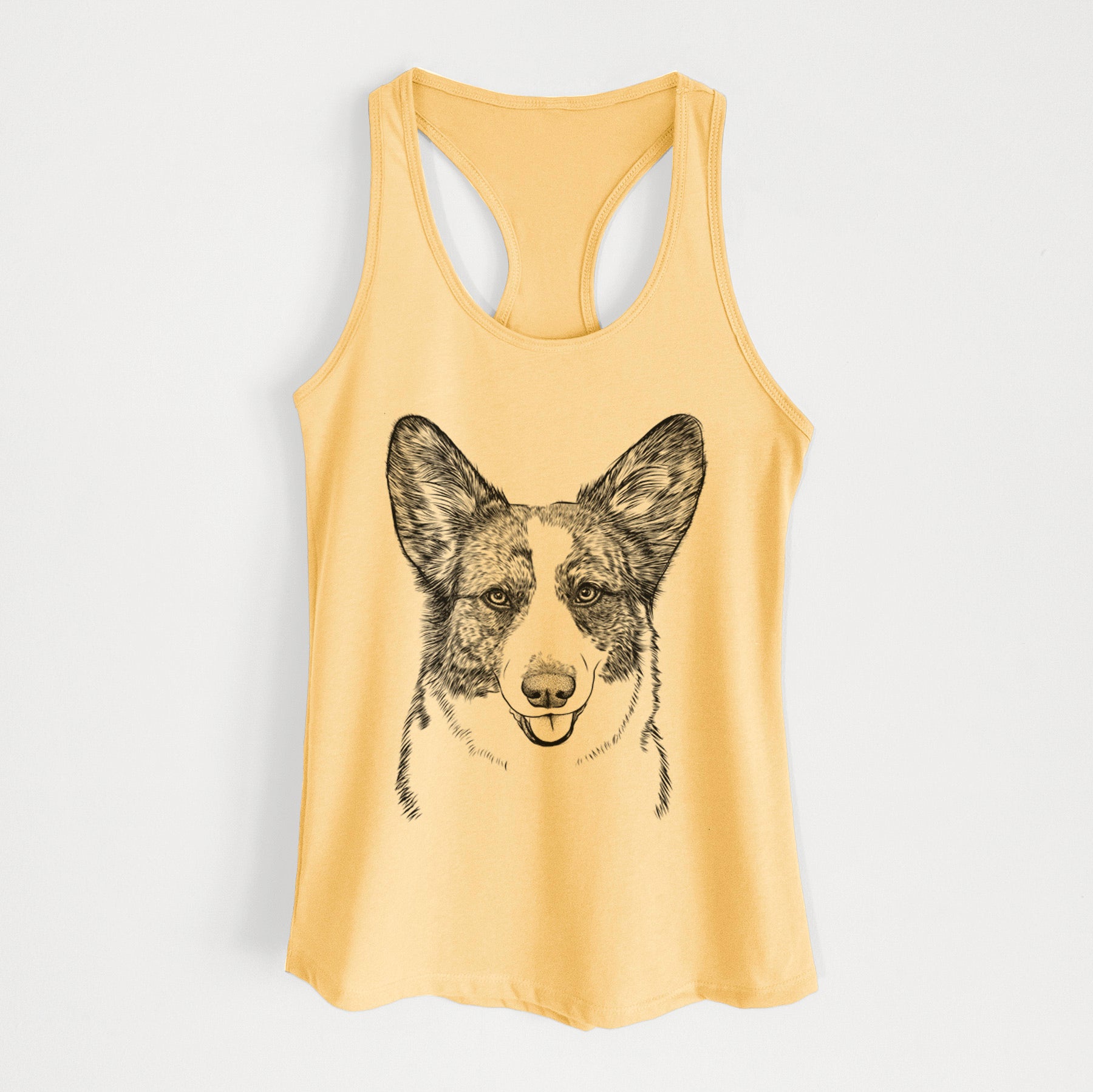 Gabby the Cardigan Welsh Corgi - Women's Racerback Tanktop