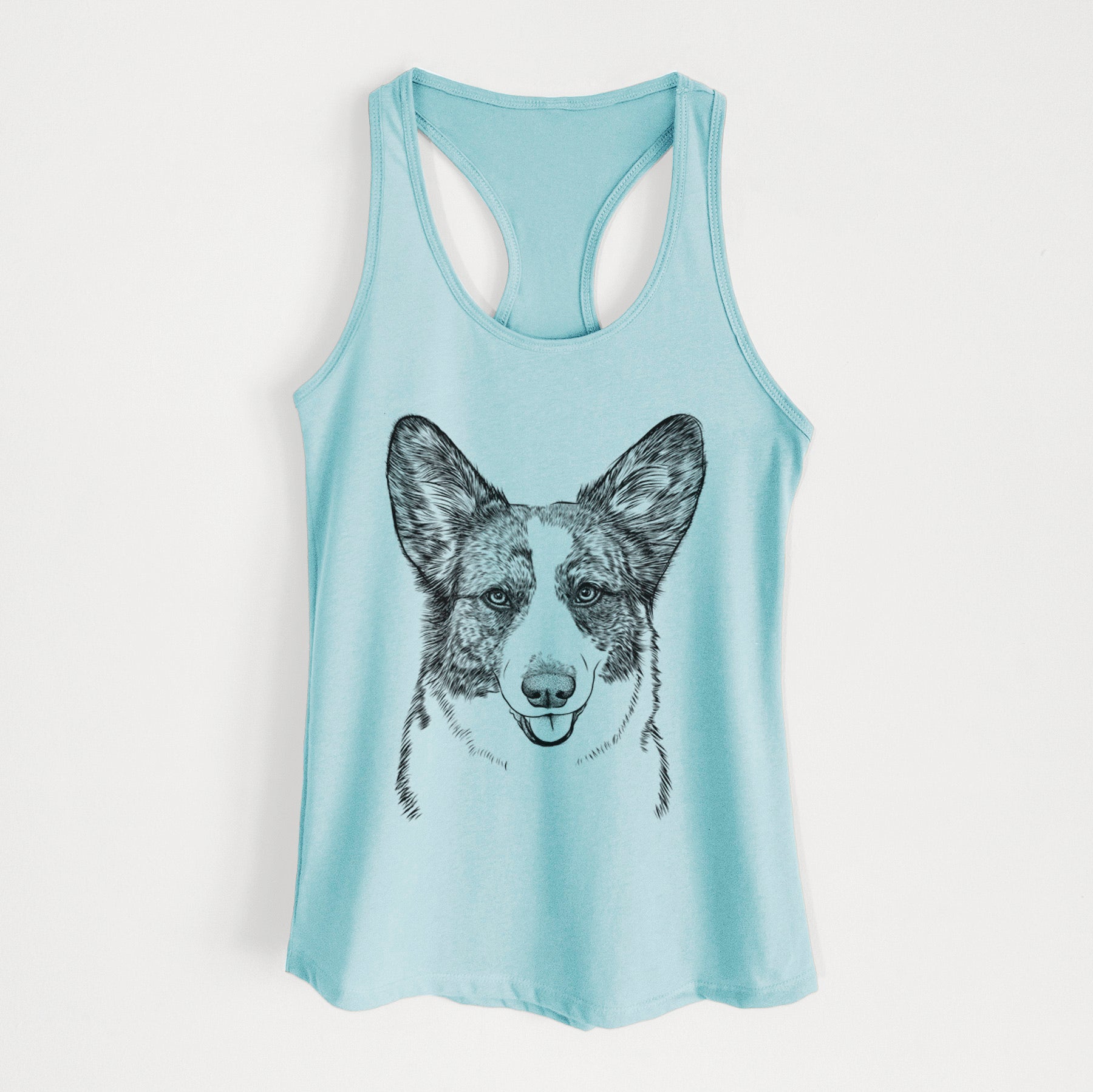 Gabby the Cardigan Welsh Corgi - Women's Racerback Tanktop