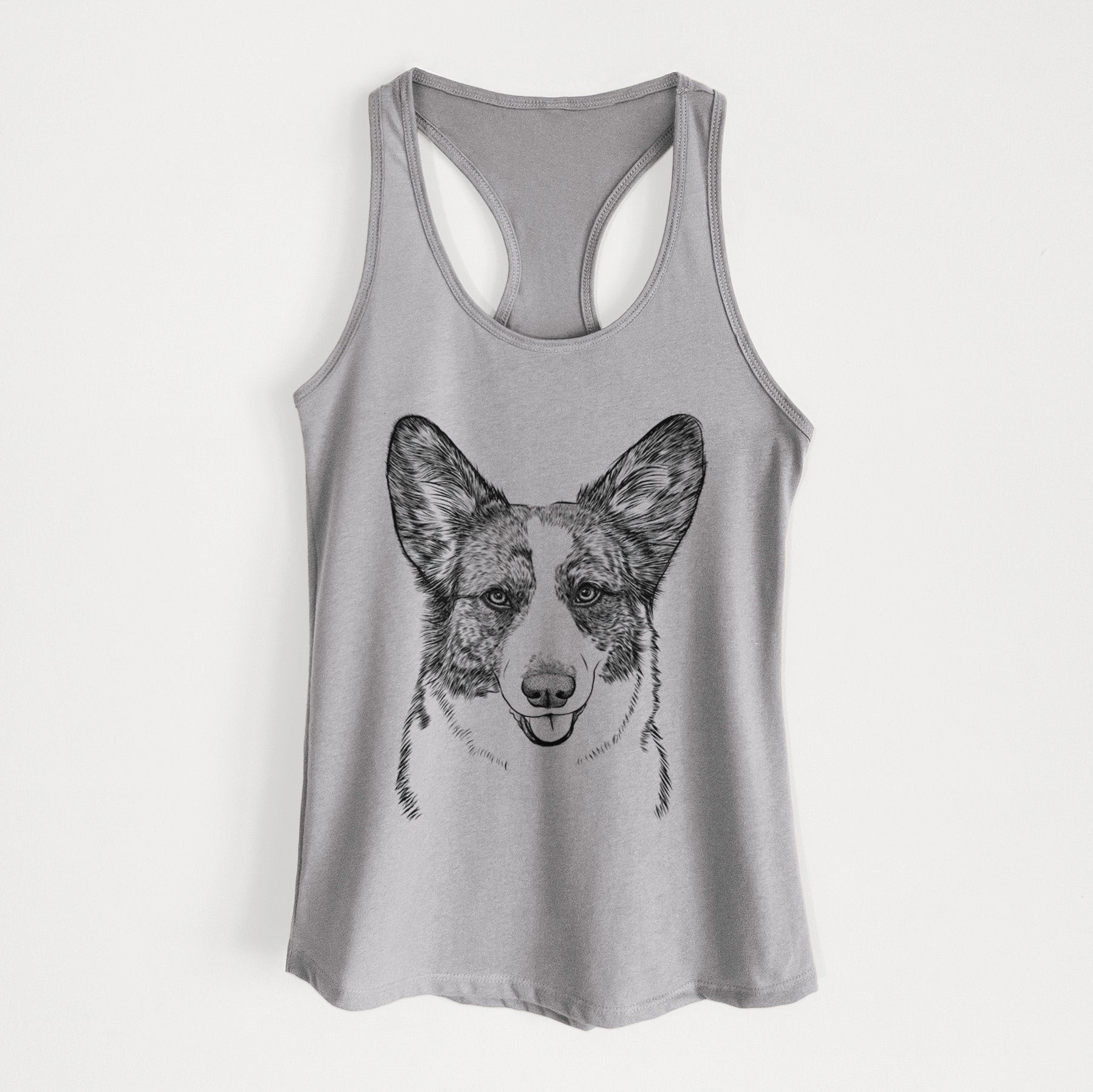 Gabby the Cardigan Welsh Corgi - Women's Racerback Tanktop