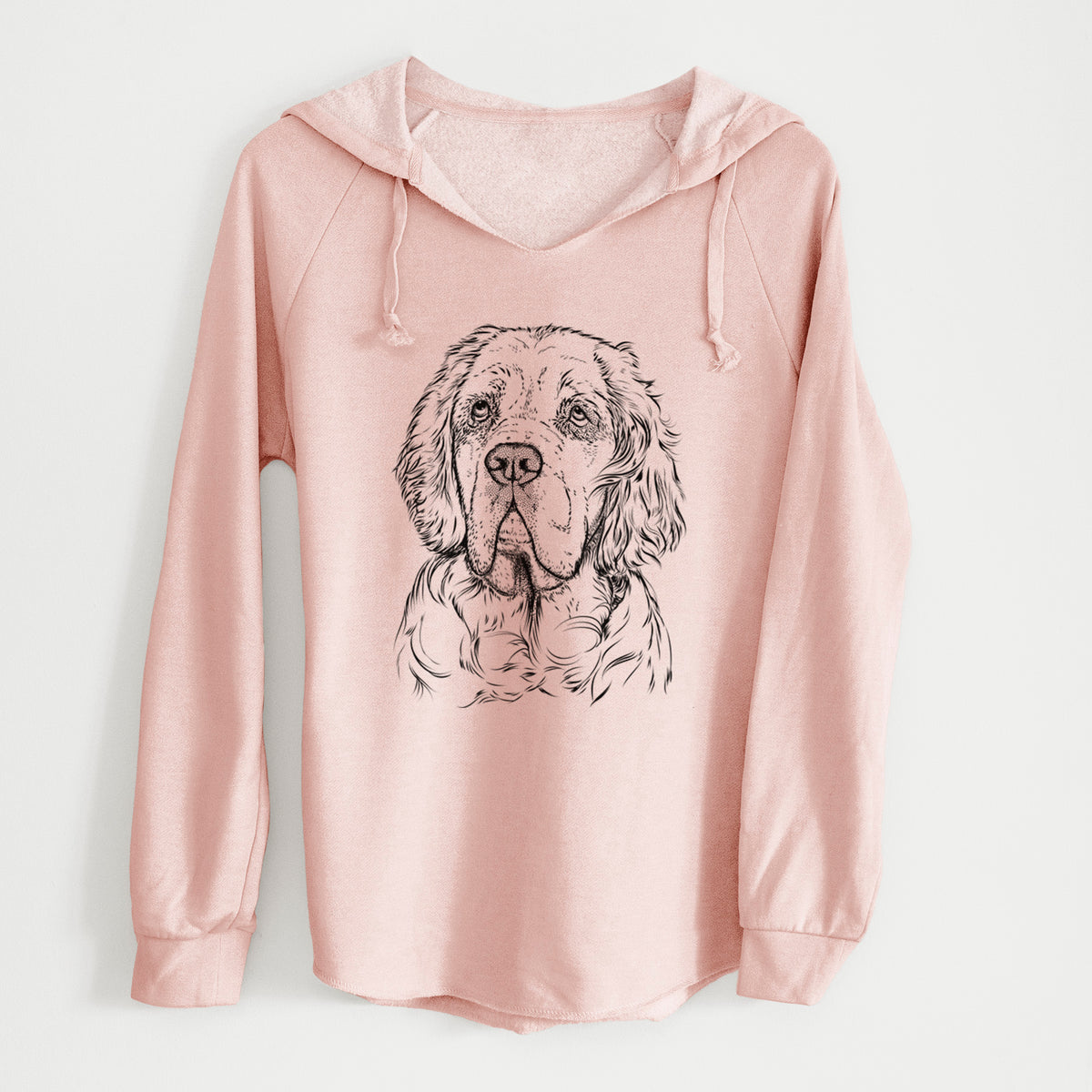 Bare Gary the Clumber Spaniel - Cali Wave Hooded Sweatshirt