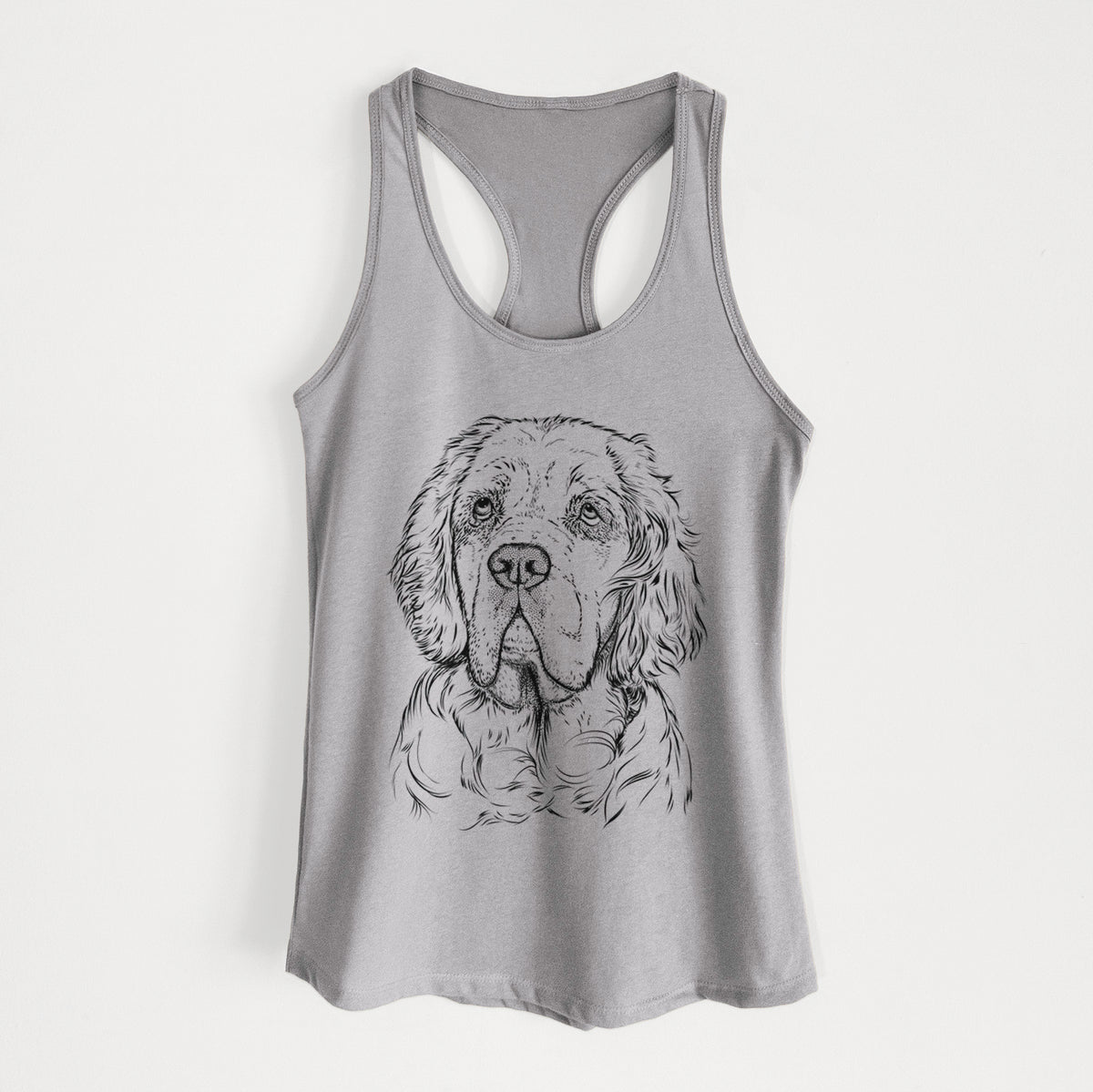 Gary the Clumber Spaniel - Women&#39;s Racerback Tanktop