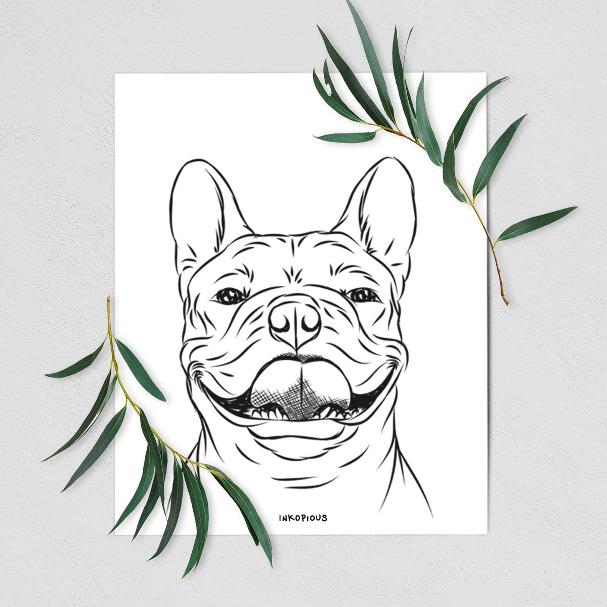 Gaston the French Bulldog Art Print