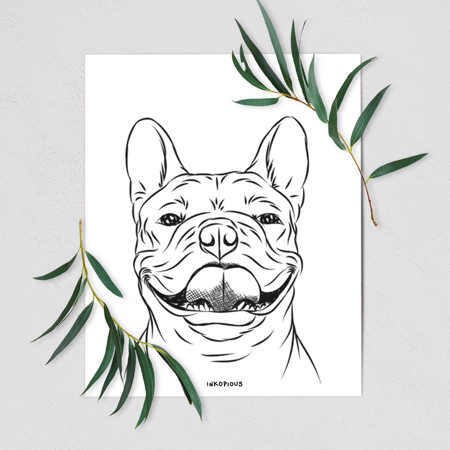 Gaston the French Bulldog Art Print
