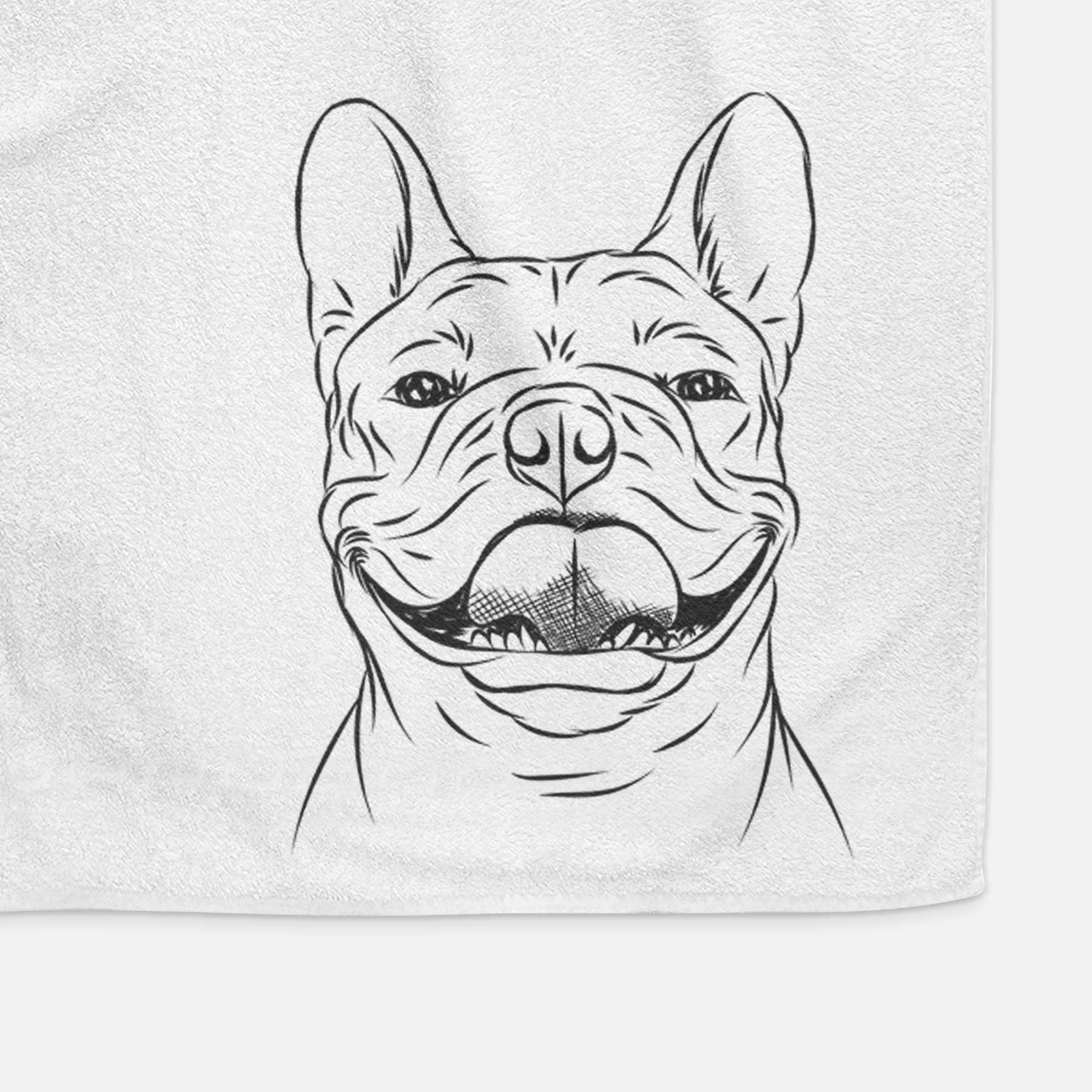 Gaston the French Bulldog Decorative Hand Towel