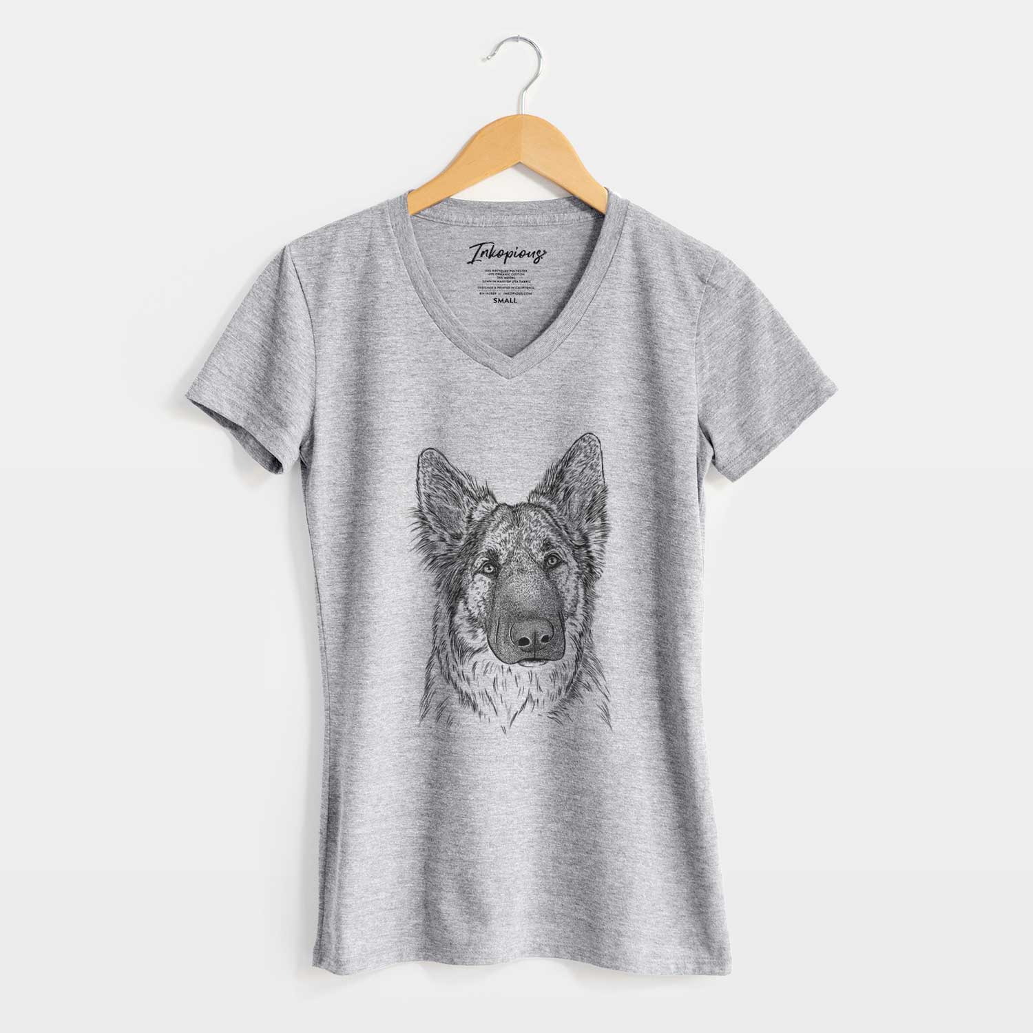 Bare Geddy the Shiloh Shepherd - Women's V-neck Shirt