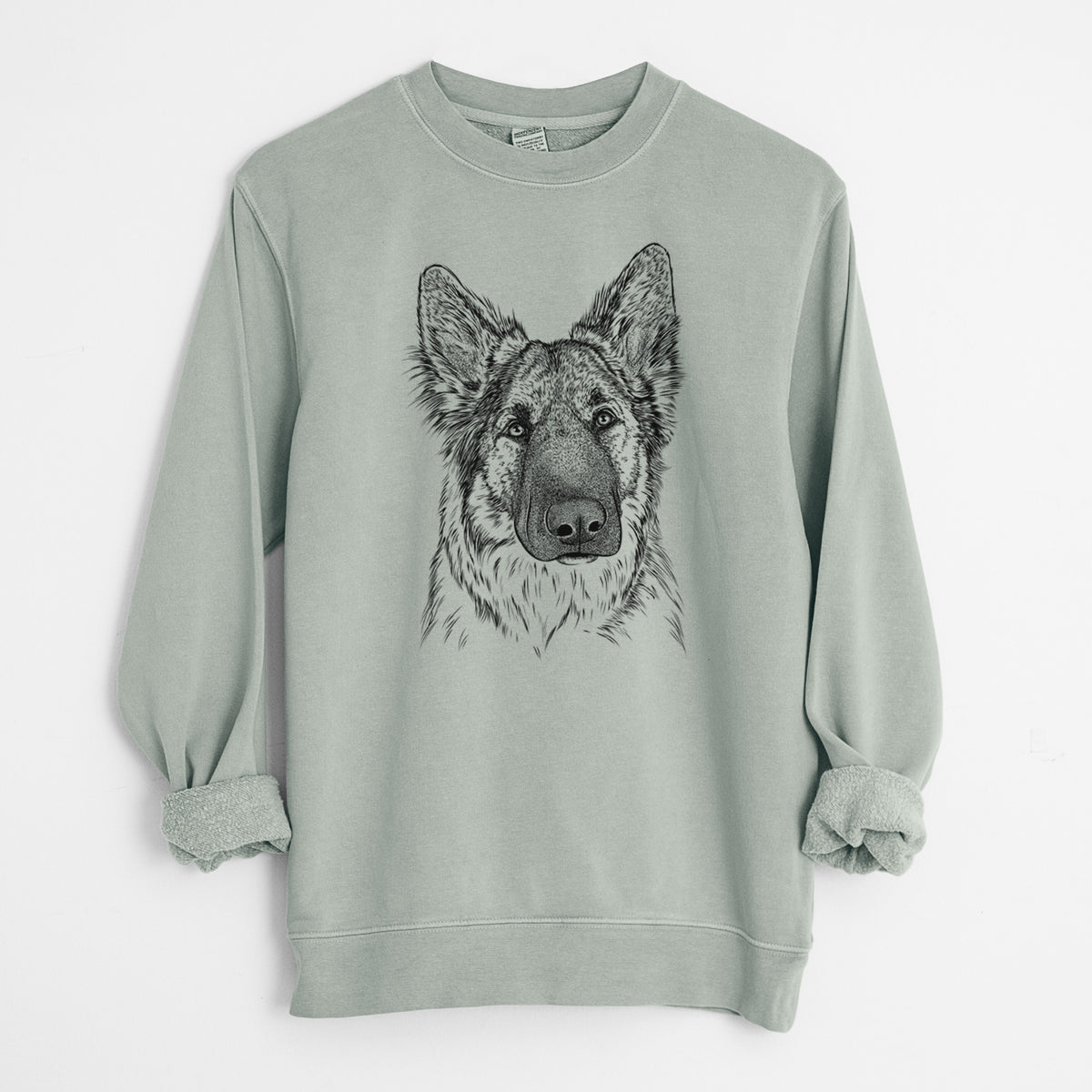 Bare Geddy the Shiloh Shepherd - Unisex Pigment Dyed Crew Sweatshirt