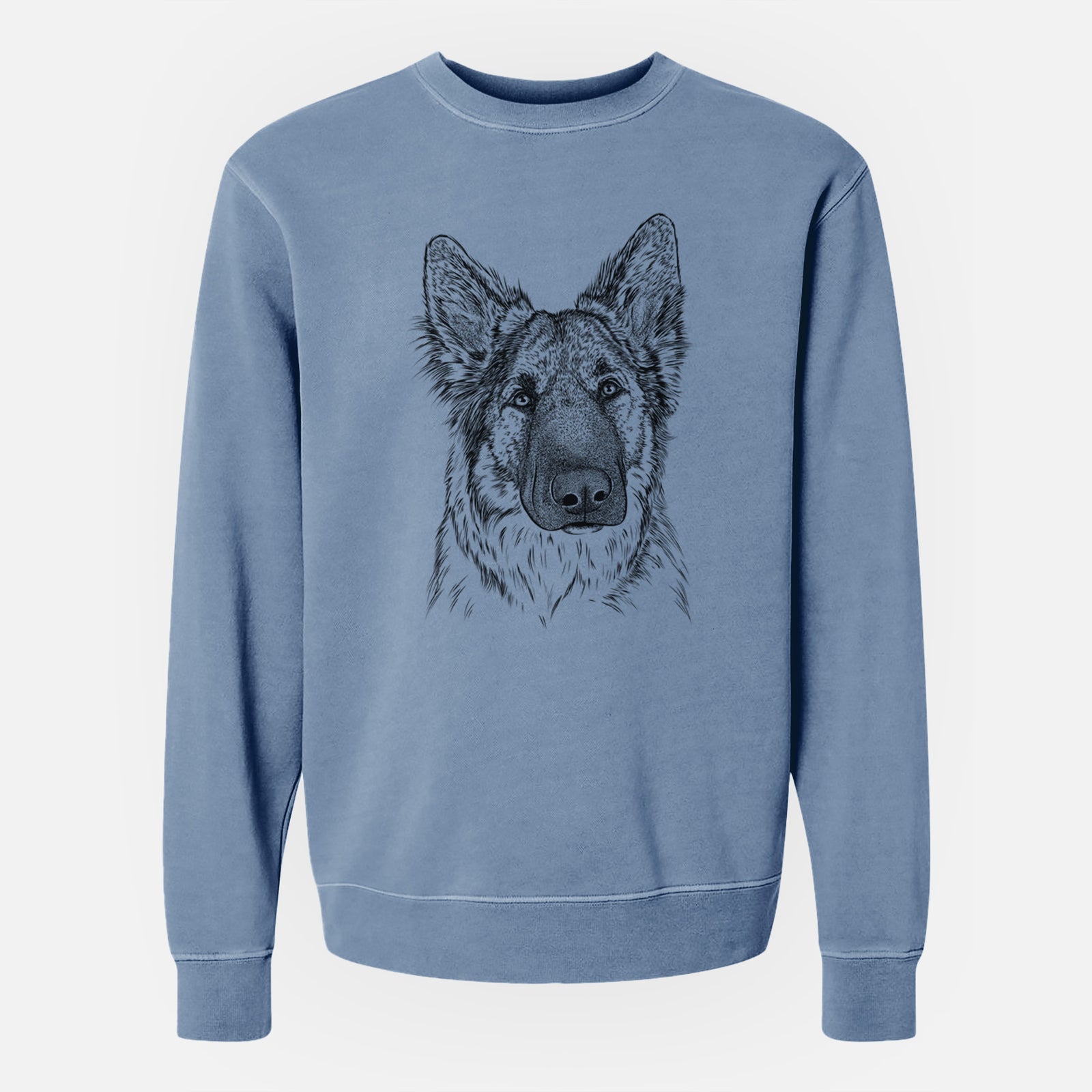 Bare Geddy the Shiloh Shepherd - Unisex Pigment Dyed Crew Sweatshirt