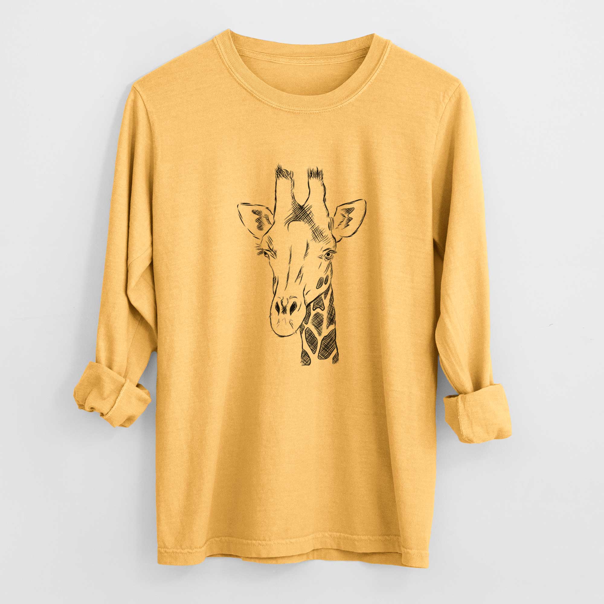 Bare Geoffrey the Giraffe - Heavyweight 100% Cotton Long Sleeve