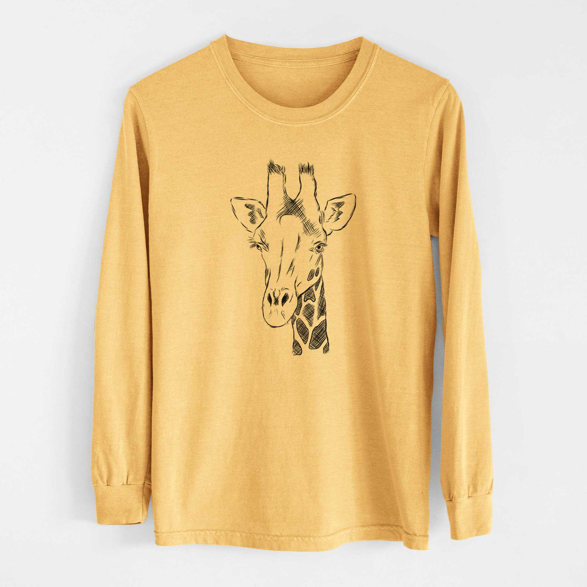 Bare Geoffrey the Giraffe - Heavyweight 100% Cotton Long Sleeve