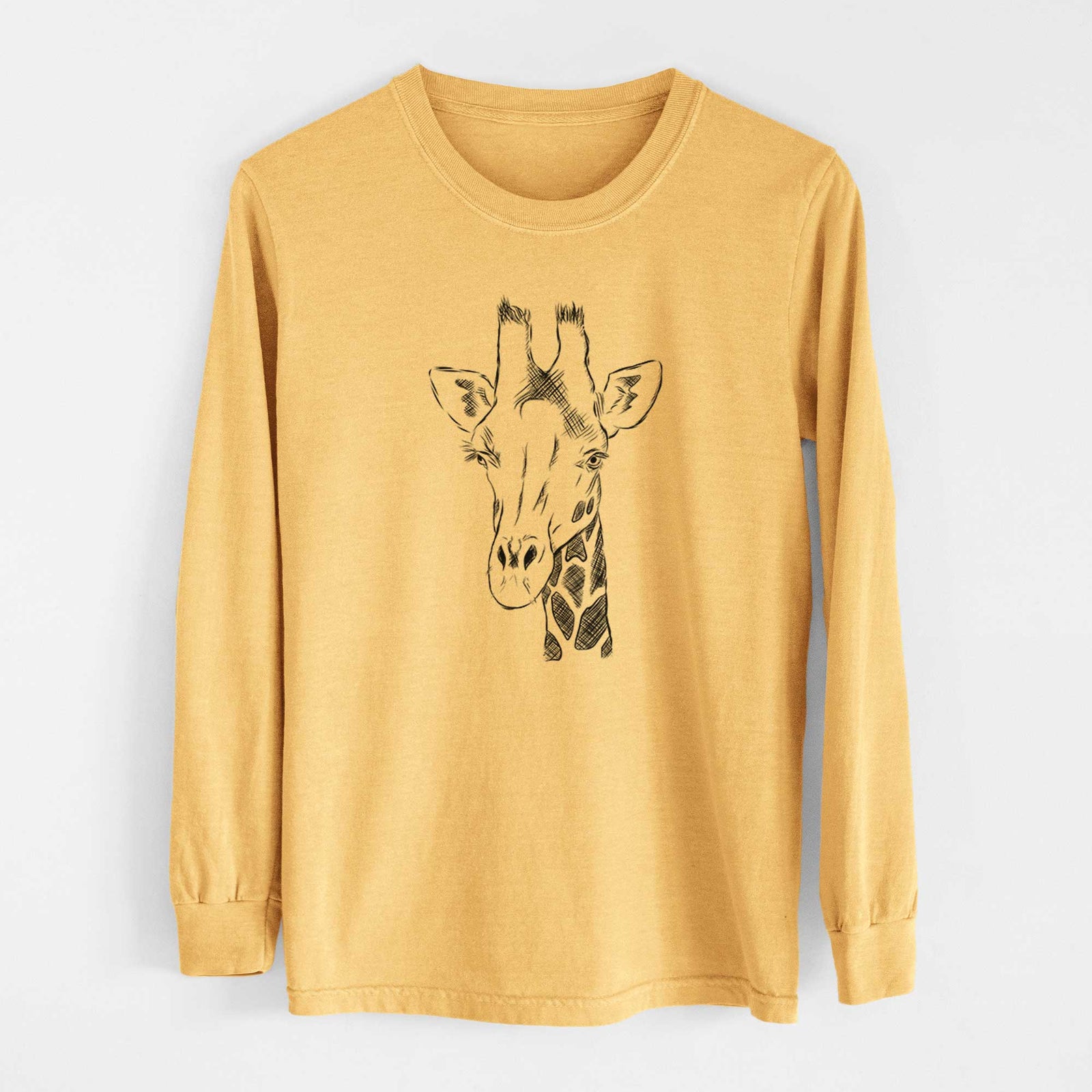 Bare Geoffrey the Giraffe - Heavyweight 100% Cotton Long Sleeve