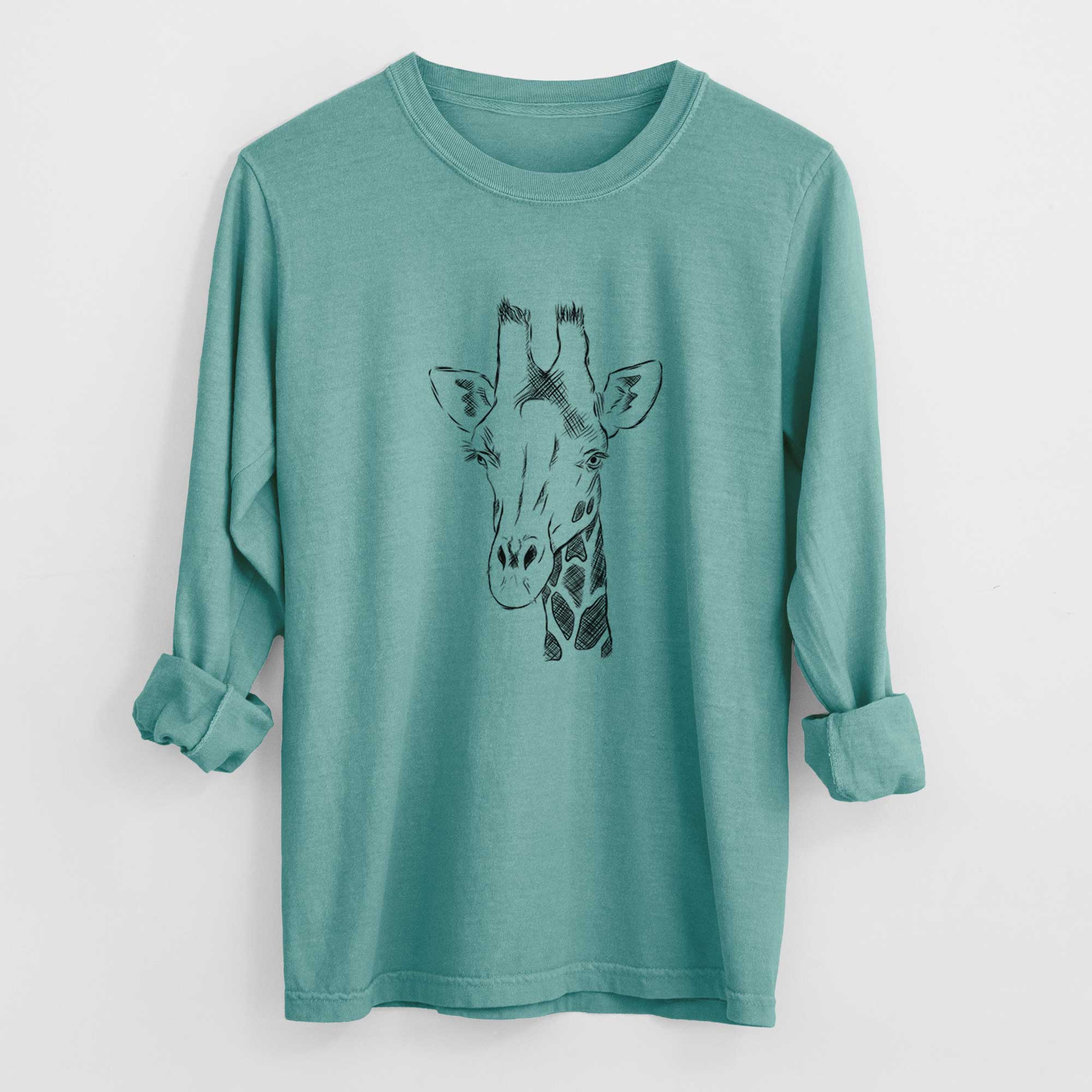 Bare Geoffrey the Giraffe - Heavyweight 100% Cotton Long Sleeve
