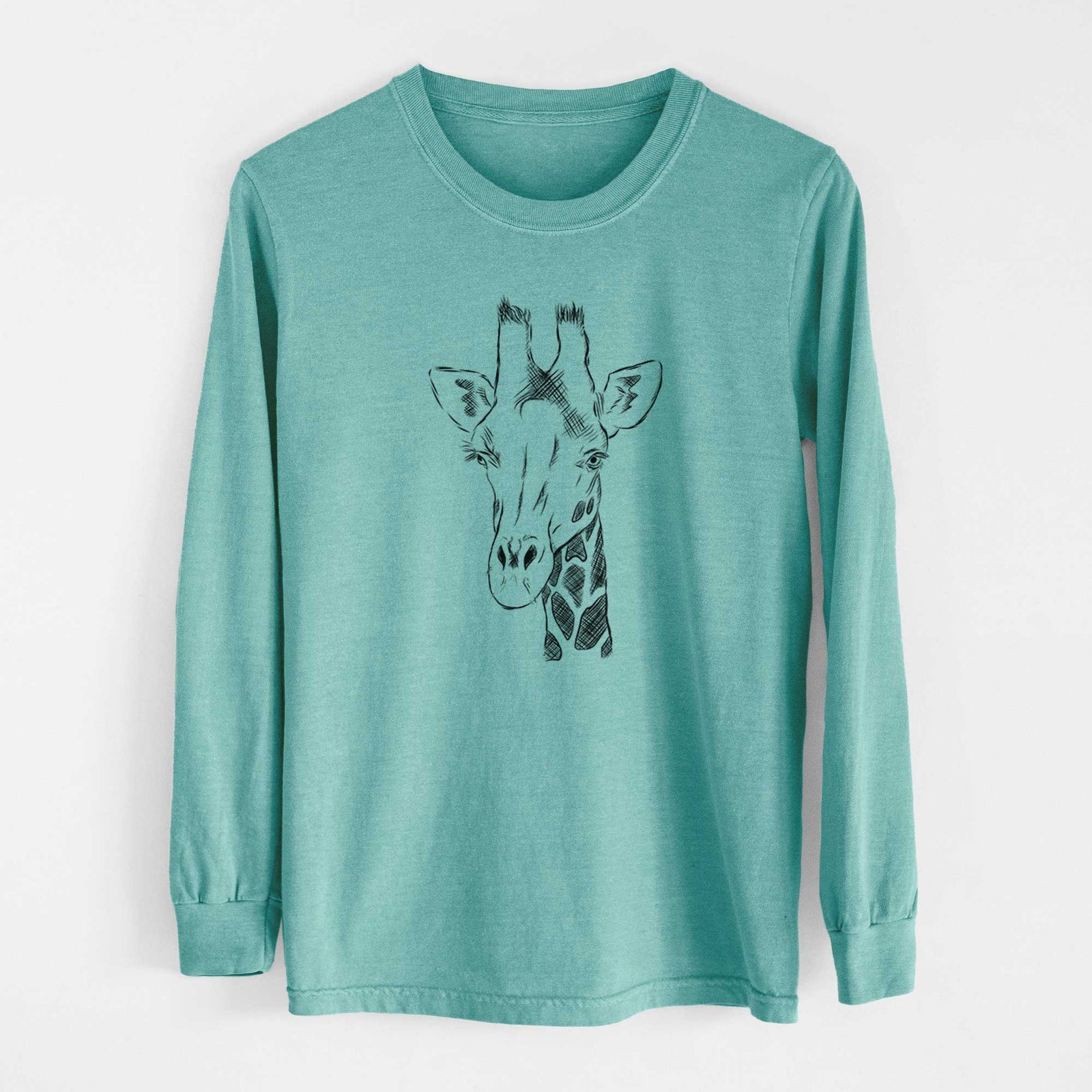 Bare Geoffrey the Giraffe - Heavyweight 100% Cotton Long Sleeve