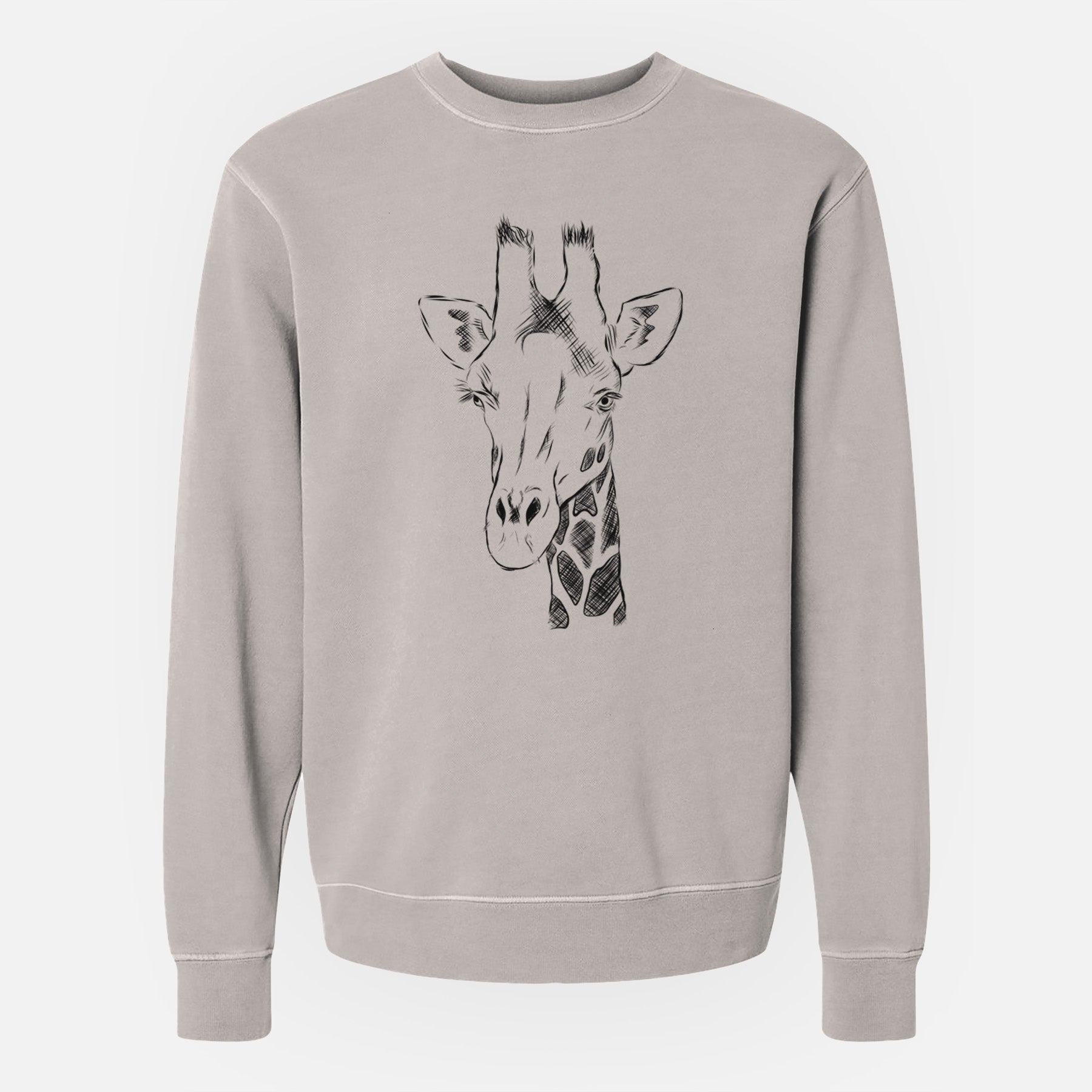 Bare Geoffrey the Giraffe - Unisex Pigment Dyed Crew Sweatshirt